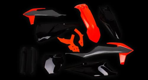 Black Fluo Orange