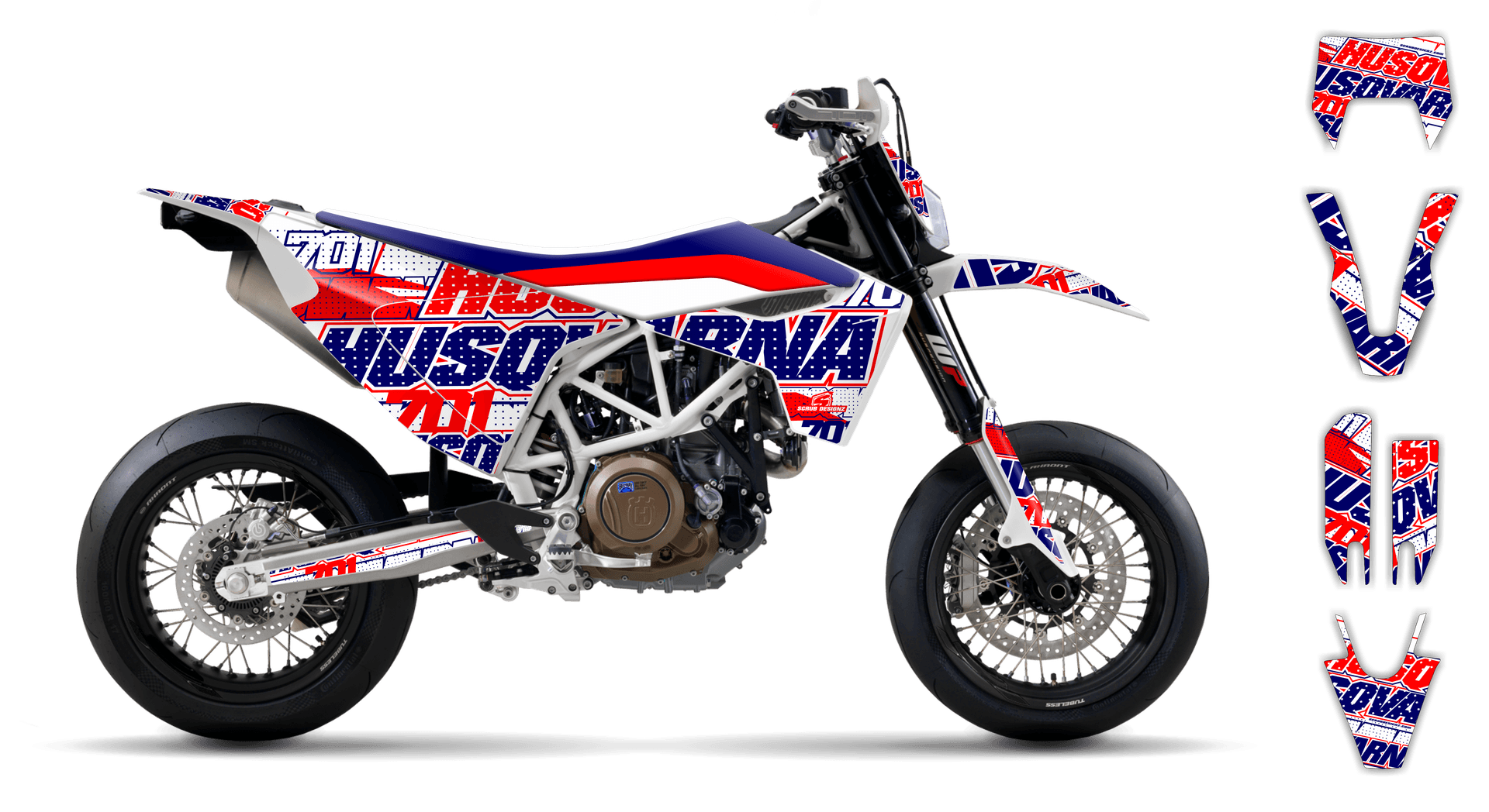Graphics Kit - Husqvarna 14-> EN 701 - 2016-2024 - SE1084 - ST