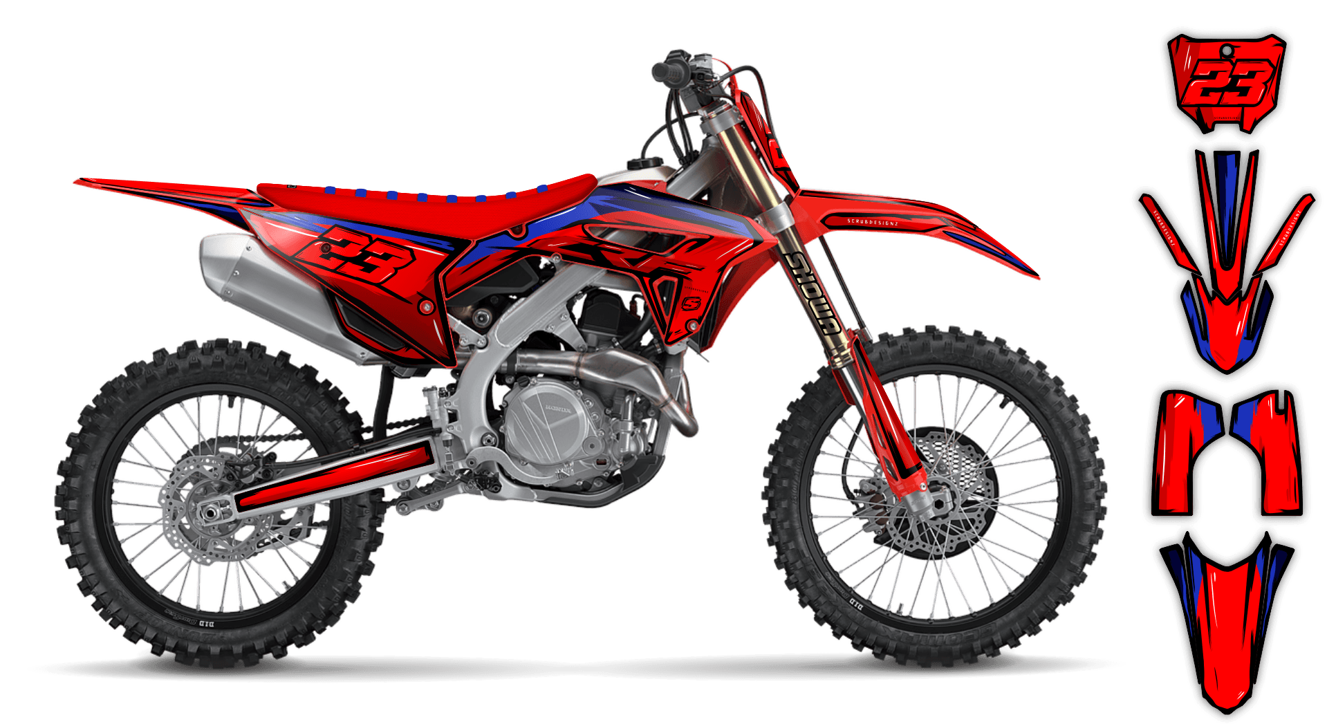 Graphics Kit - Honda - CRF 250R - 2014-2017 - Artlex - ST