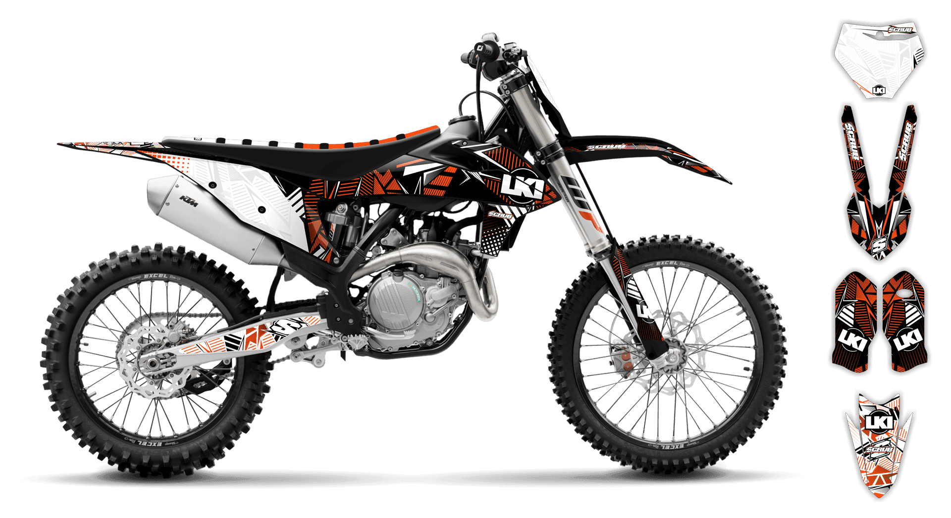 Graphics Kit - KTM - FREERIDE - 2012-2016 - Block Pass - ST