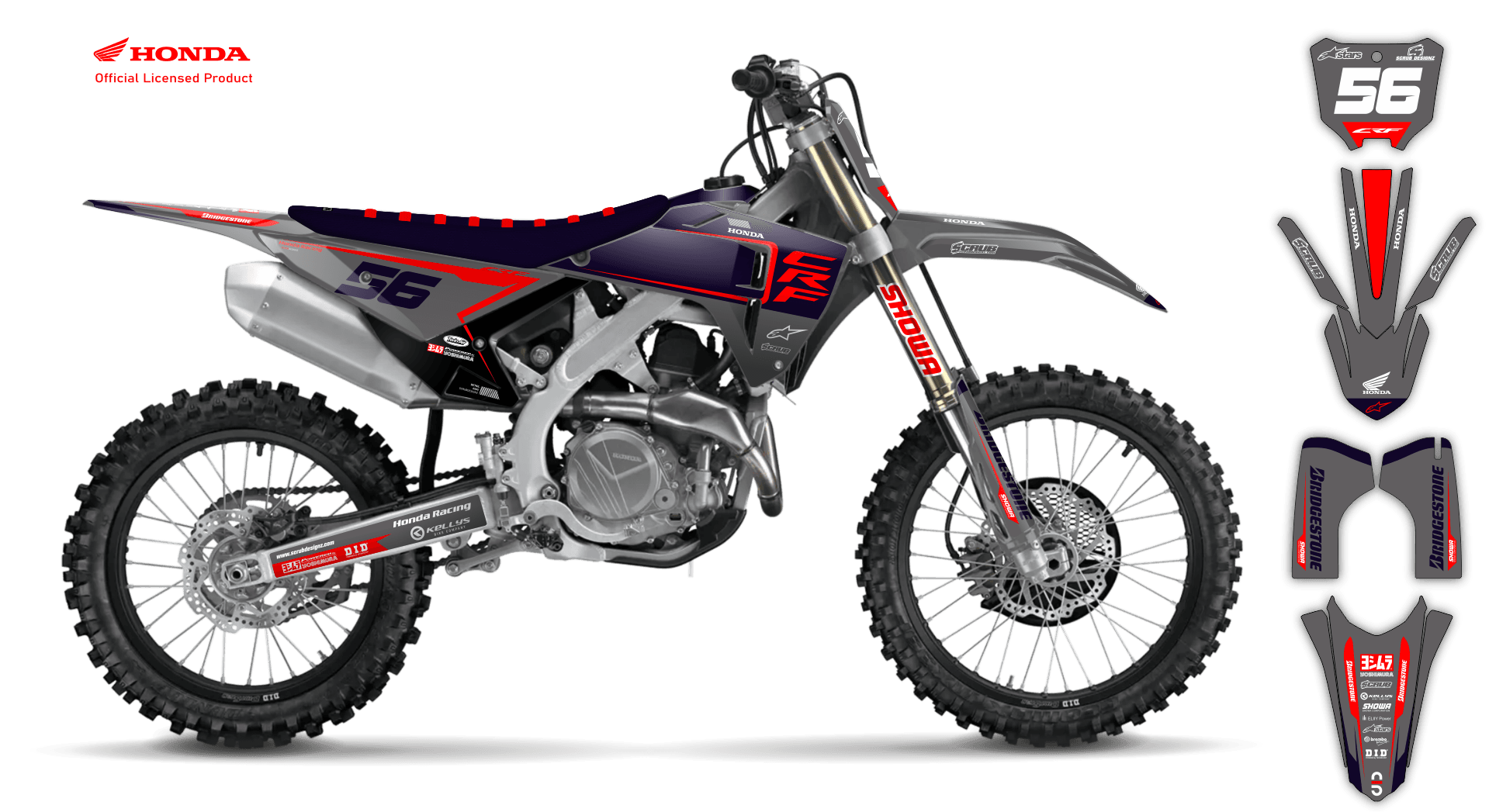 Graphics Kit - Honda - CRF 250R - 2014-2017 - Neart - ST