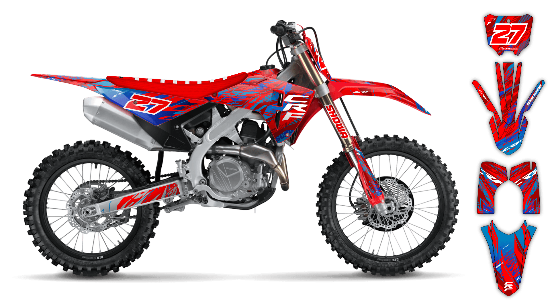 Graphics Kit - Honda - CRF 250R - 2014-2017 - Slasher - ST