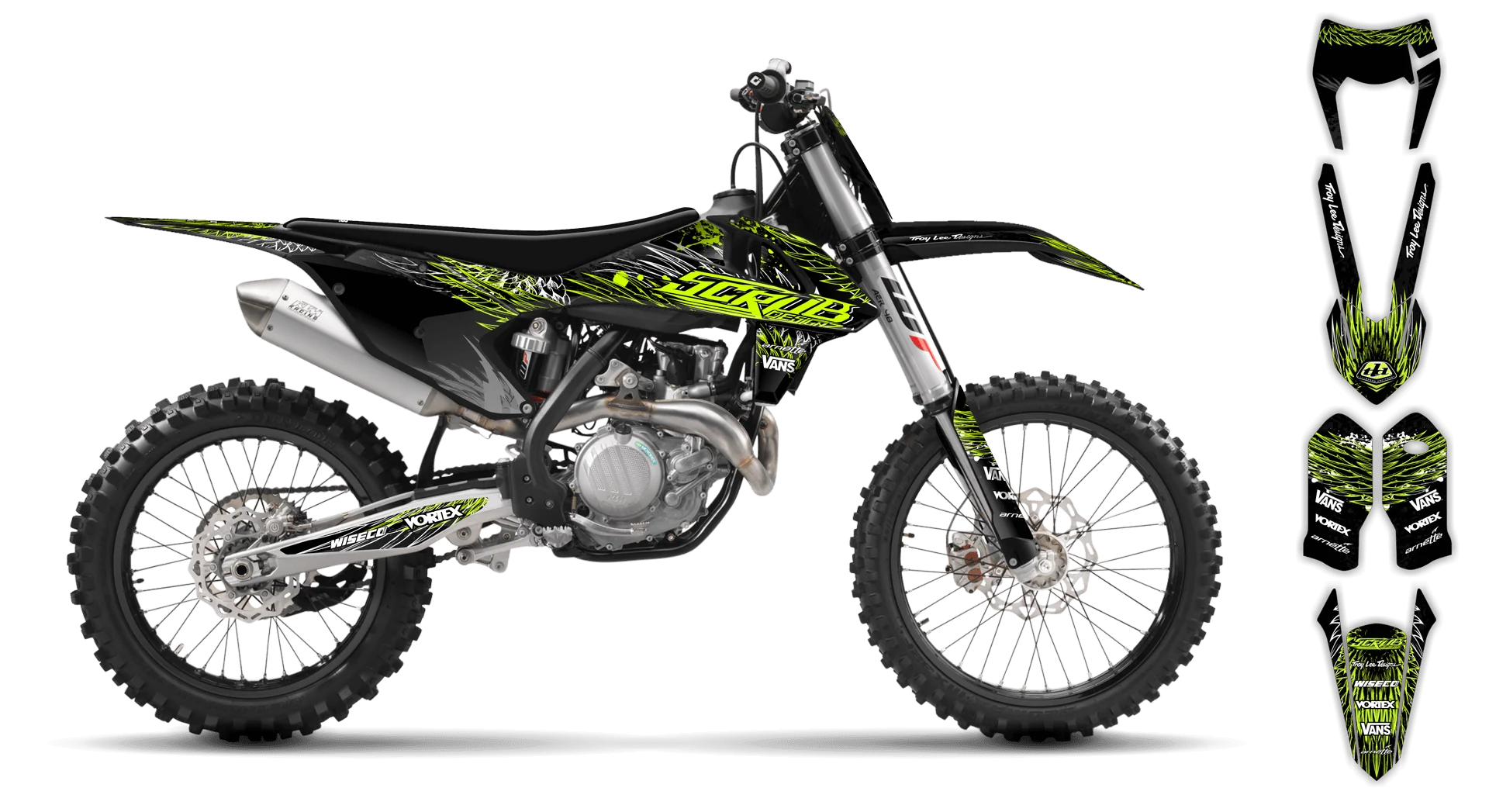 Graphics Kit - KTM - EXC EXC-F / XC-W XCF-W - 2017-2019 - Raven - R3