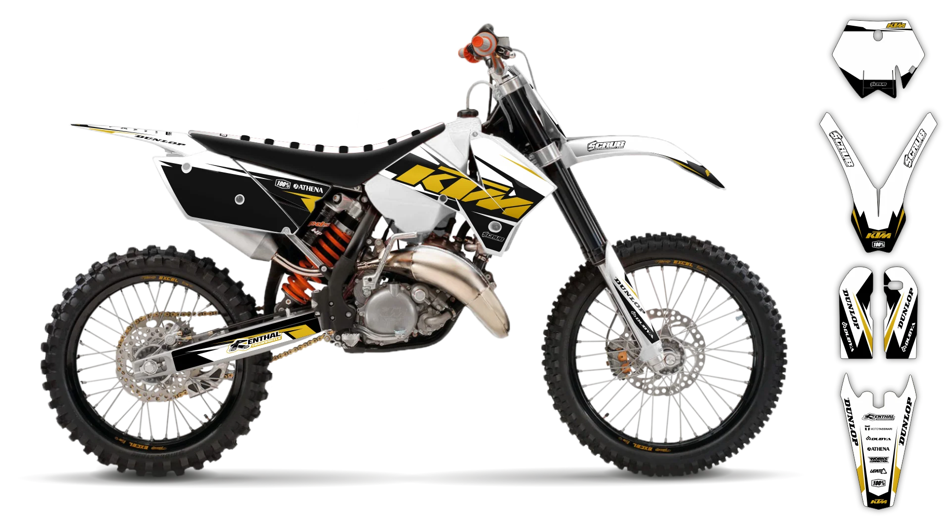 Graphics Kit - KTM - SX SX-F / XC XC-F - 2005-2006 - K7 - R1