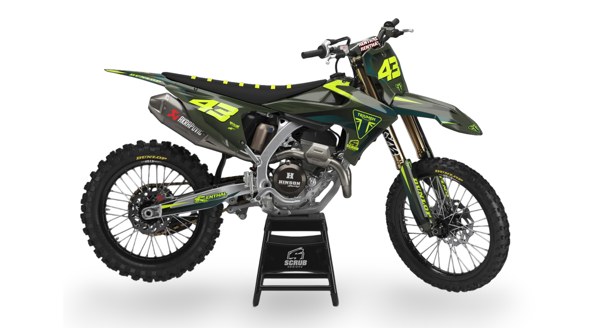 Graphics Kit - Triumph - TF 250-X - 2024-2025 - Outcast - R2