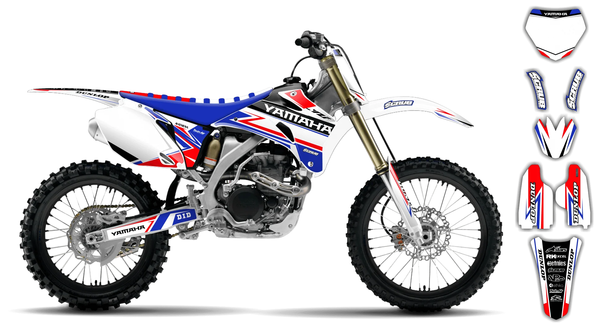 Graphics Kit - Yamaha - YZ450F - 2008-2009 - Evolution - LE
