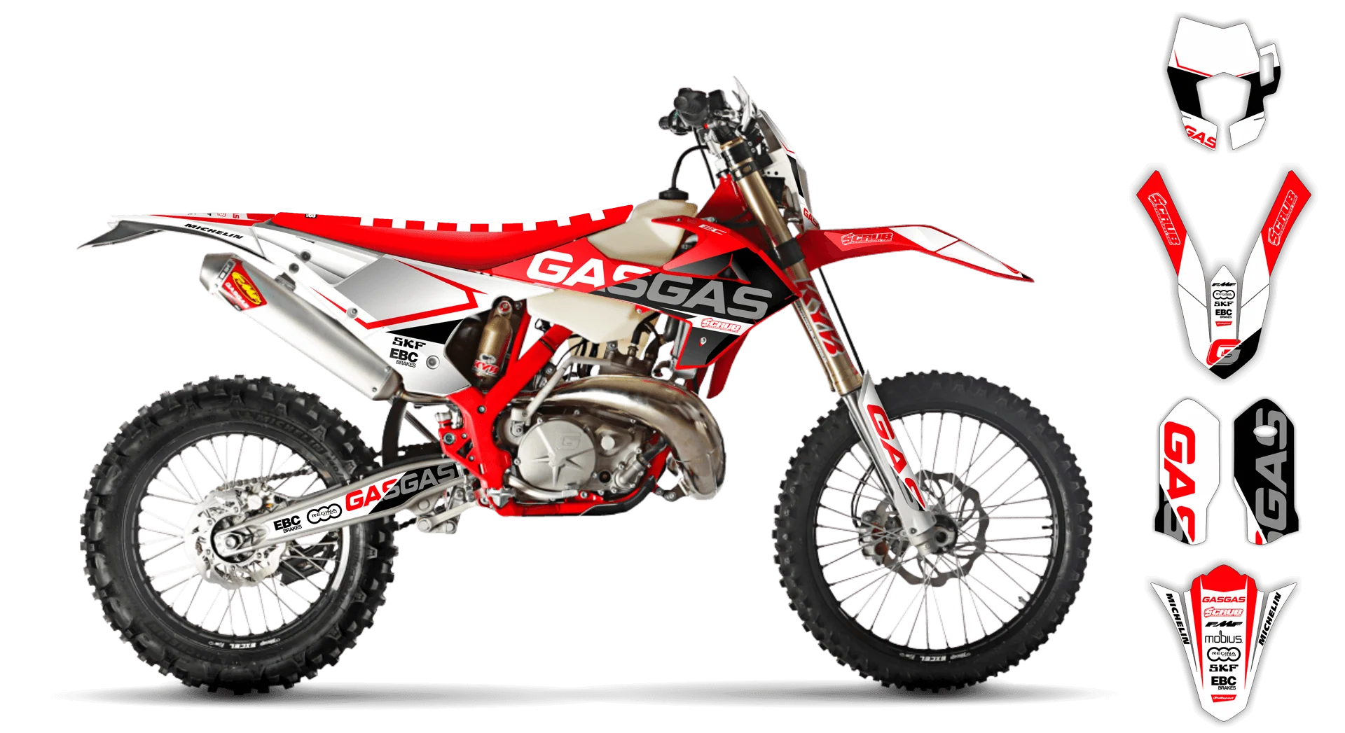Graphics Kit - Gas Gas - EC EC-F Series - 2018-2020 - SE1040 - R1