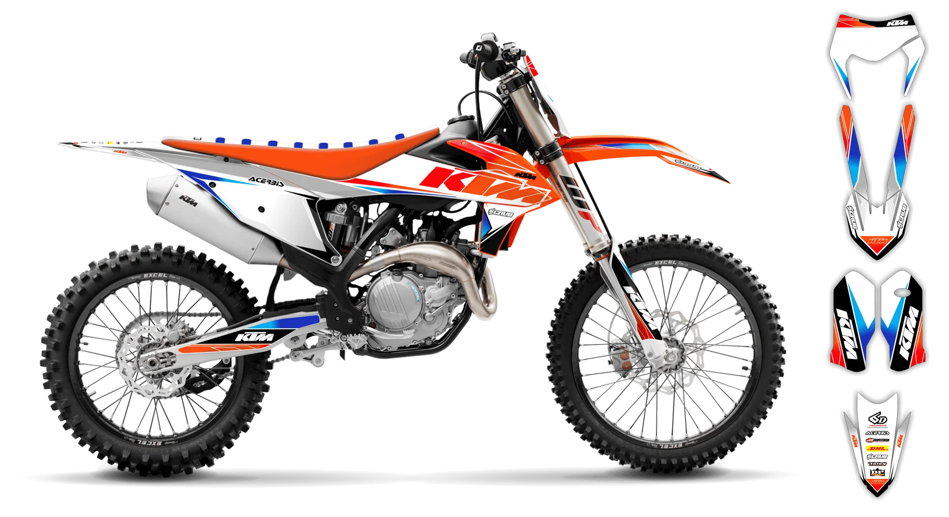 Graphics Kit - KTM - EXC EXC-F / XC-W XCF-W - 2020-2023 - K12 - LE