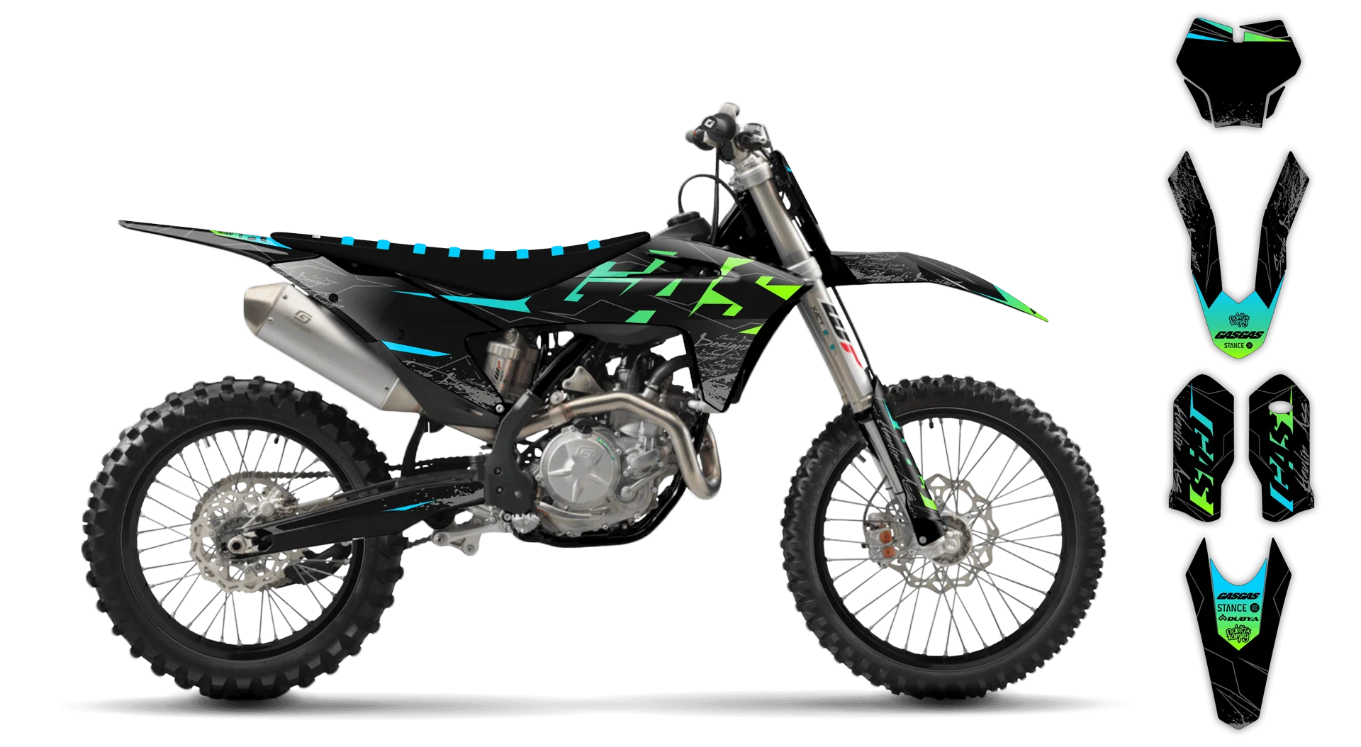 Graphics Kit - Gas Gas - EC EC-F Series - 2014-2017 - Corvell - LE