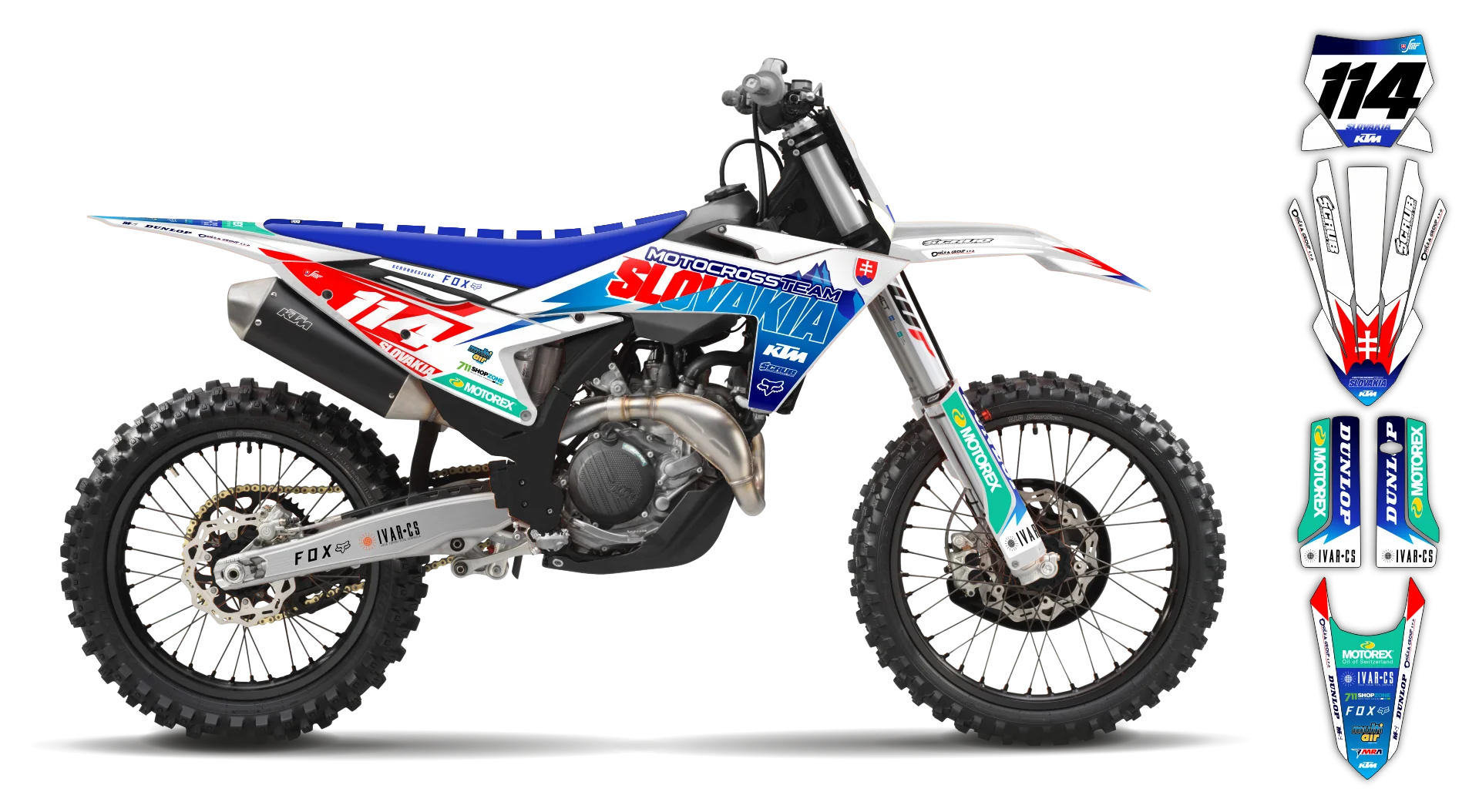 Graphics Kit - KTM - SX SX-F / XC XC-F - 2023-2024 - SVK - ST
