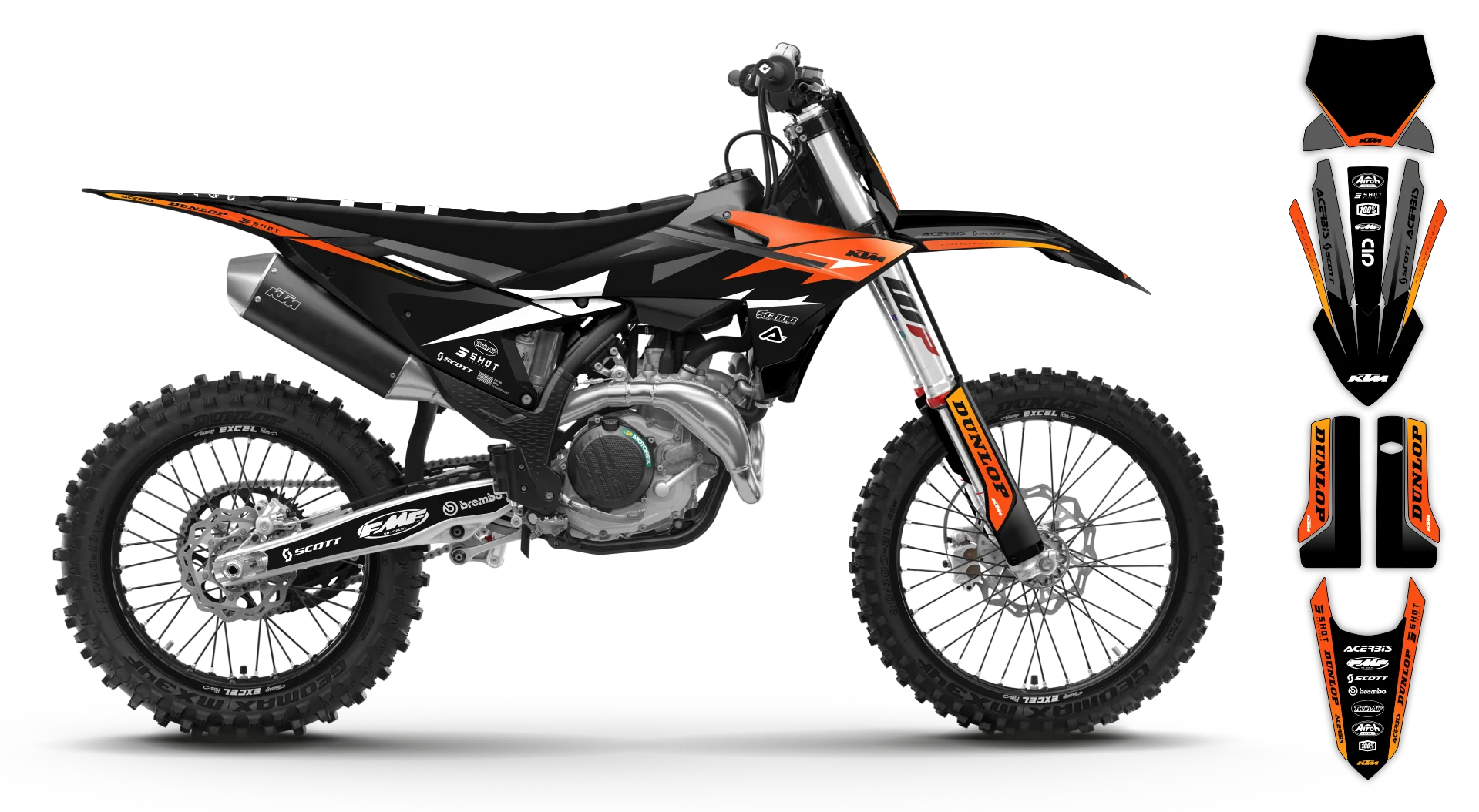 Graphics Kit - KTM - SX SX-F / XC XC-F - 2025 - K19 - R2