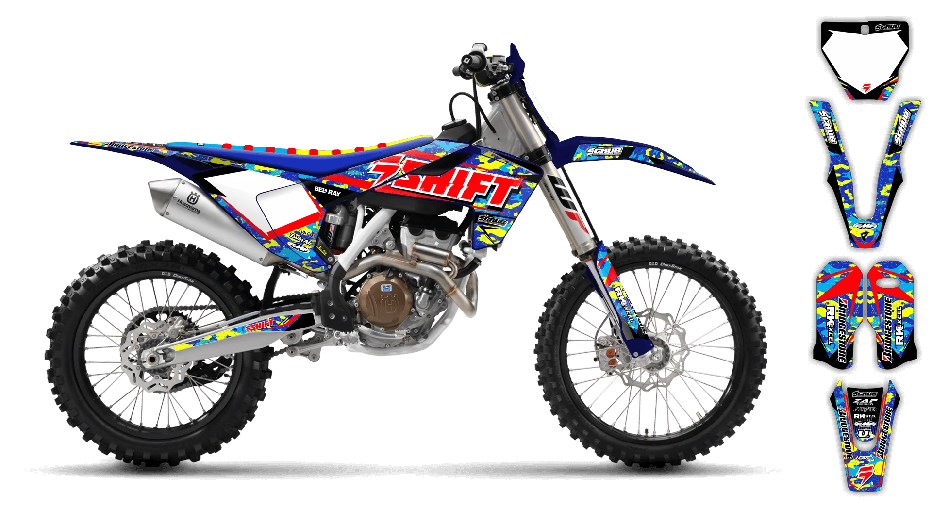 Graphics Kit - Husqvarna 14-> TC-FC-FX Series - 2016-2018 - Step Up - LE