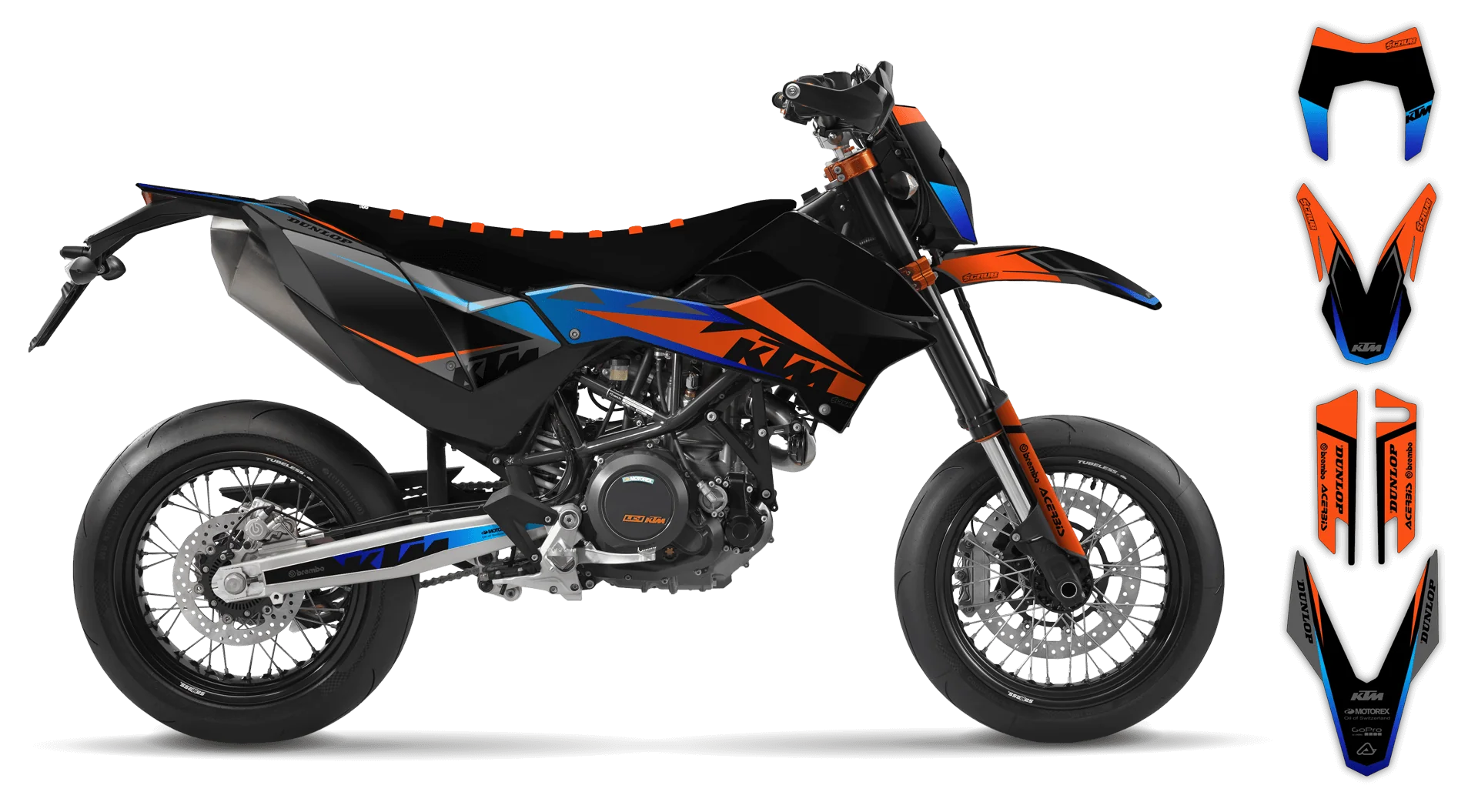 Graphics Kit - KTM - ENDURO 690R - 2012-2018 - K16 - R1