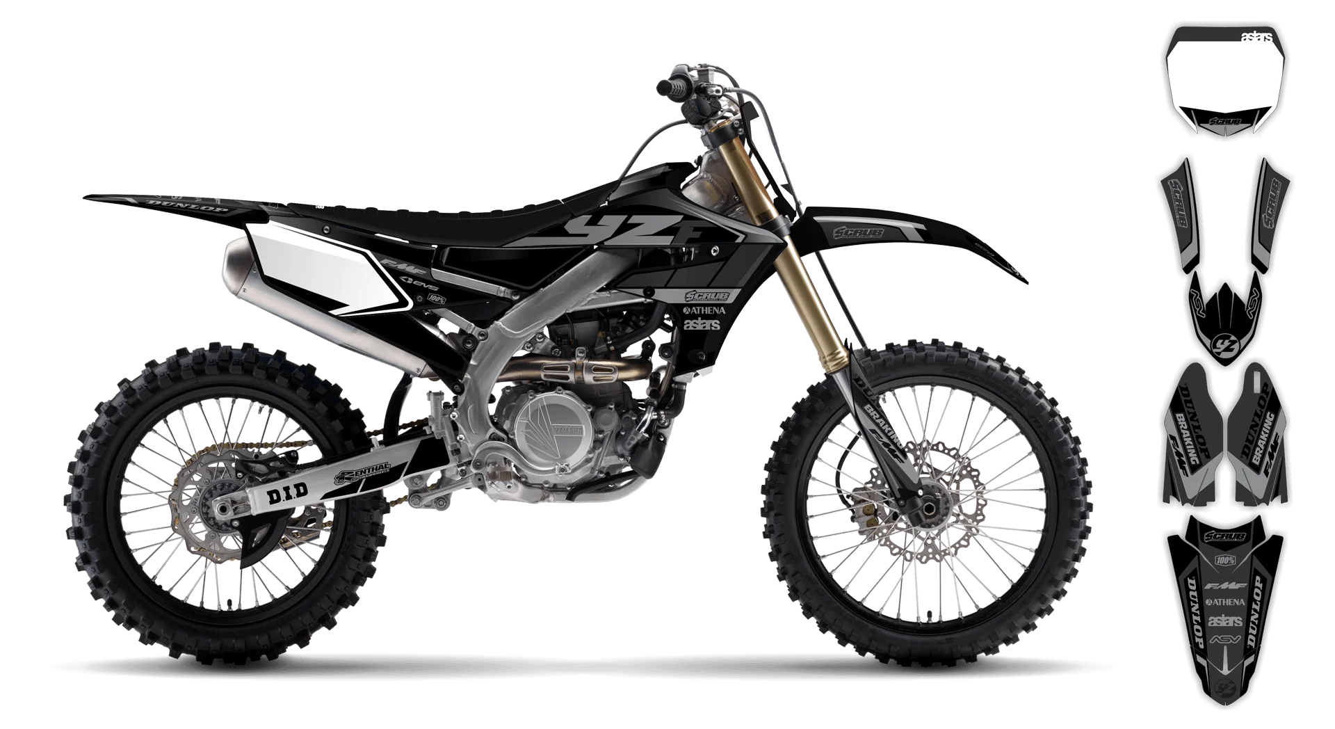 Graphics Kit - Yamaha - WR450F - 2019-2023 - Eclipse - R2