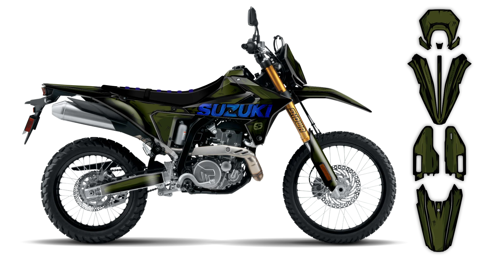 Graphics Kit - Suzuki - DR-Z4S Enduro - 2025-2026 - Artlex - R1