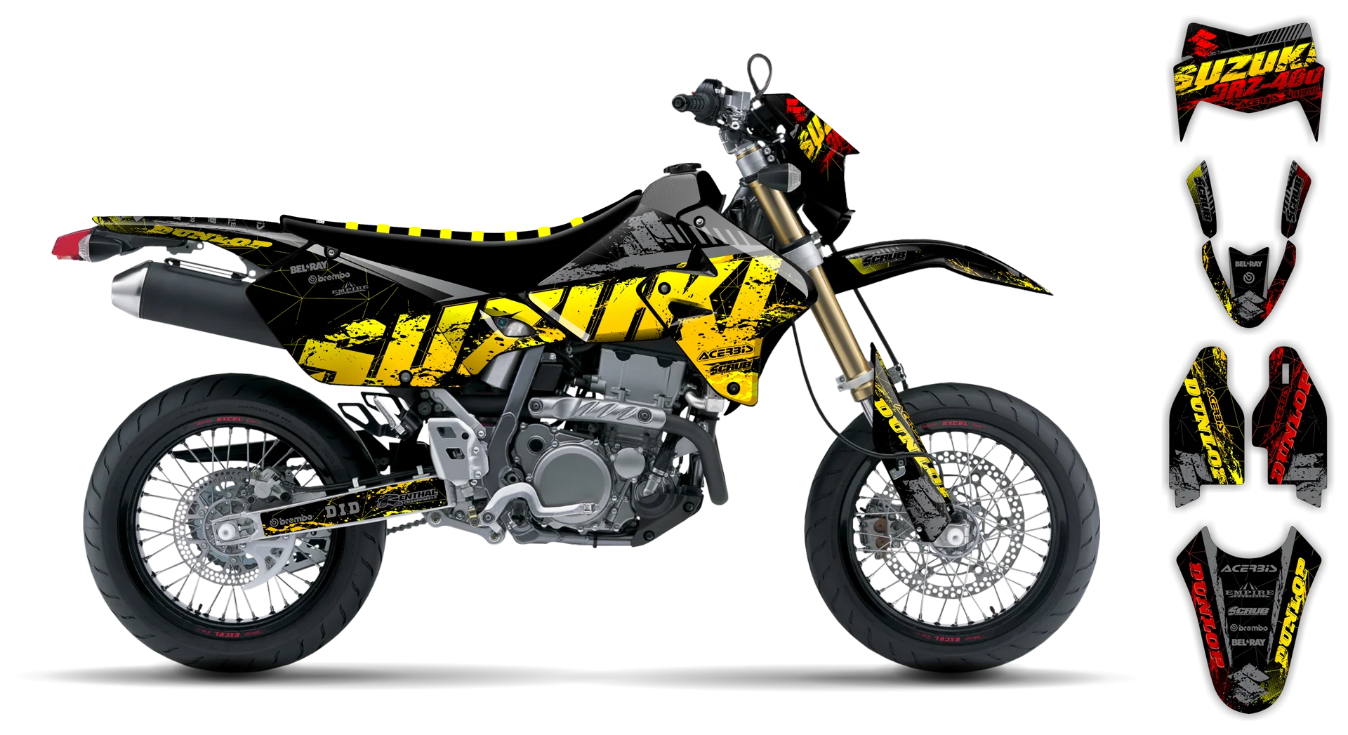 Graphics Kit - Suzuki - DRZ 400 SM - 1999-2024 - SE1079 - LE