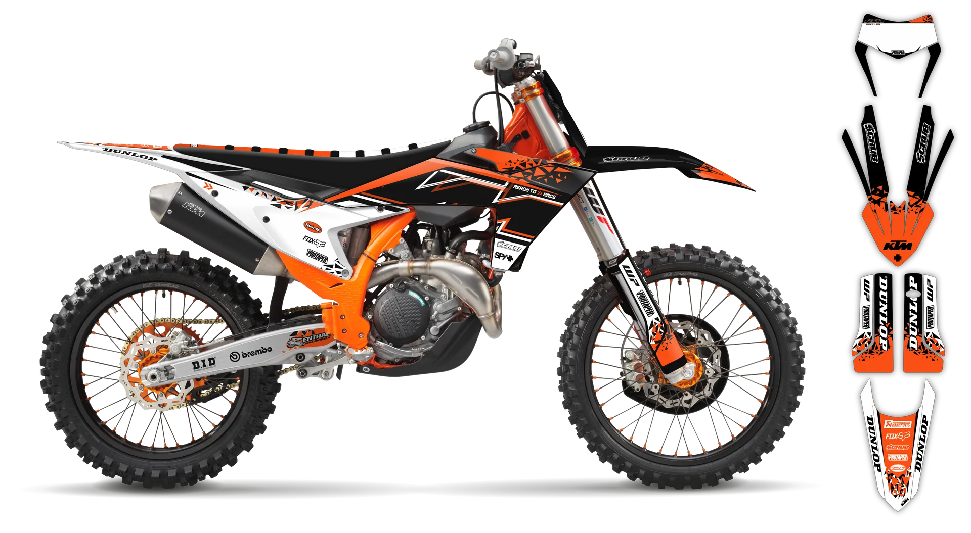 Graphics Kit - KTM - EXC EXC-F / XC-W XCF-W - 2024-2025 - K6 - R4