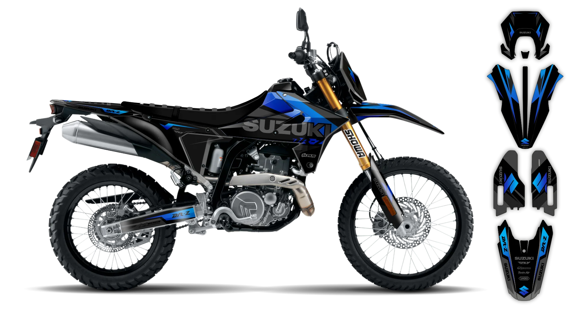 Graphics Kit - Suzuki - DR-Z4S Enduro - 2025-2026 - SE1075 - R1