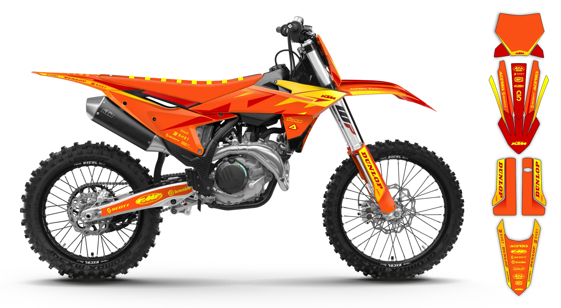 Graphics Kit - KTM - SX SX-F / XC XC-F - 2025 - K19 - R1