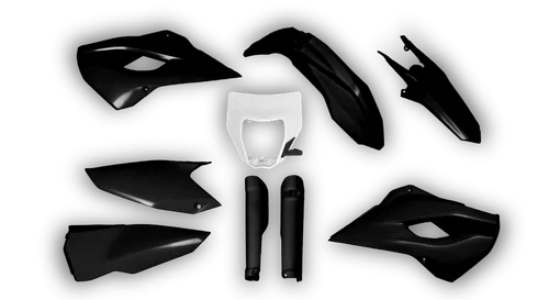 Plastics Kit - Husqvarna 14-> TE-FE Series - 2016 - Full Kit - Black inc Mask