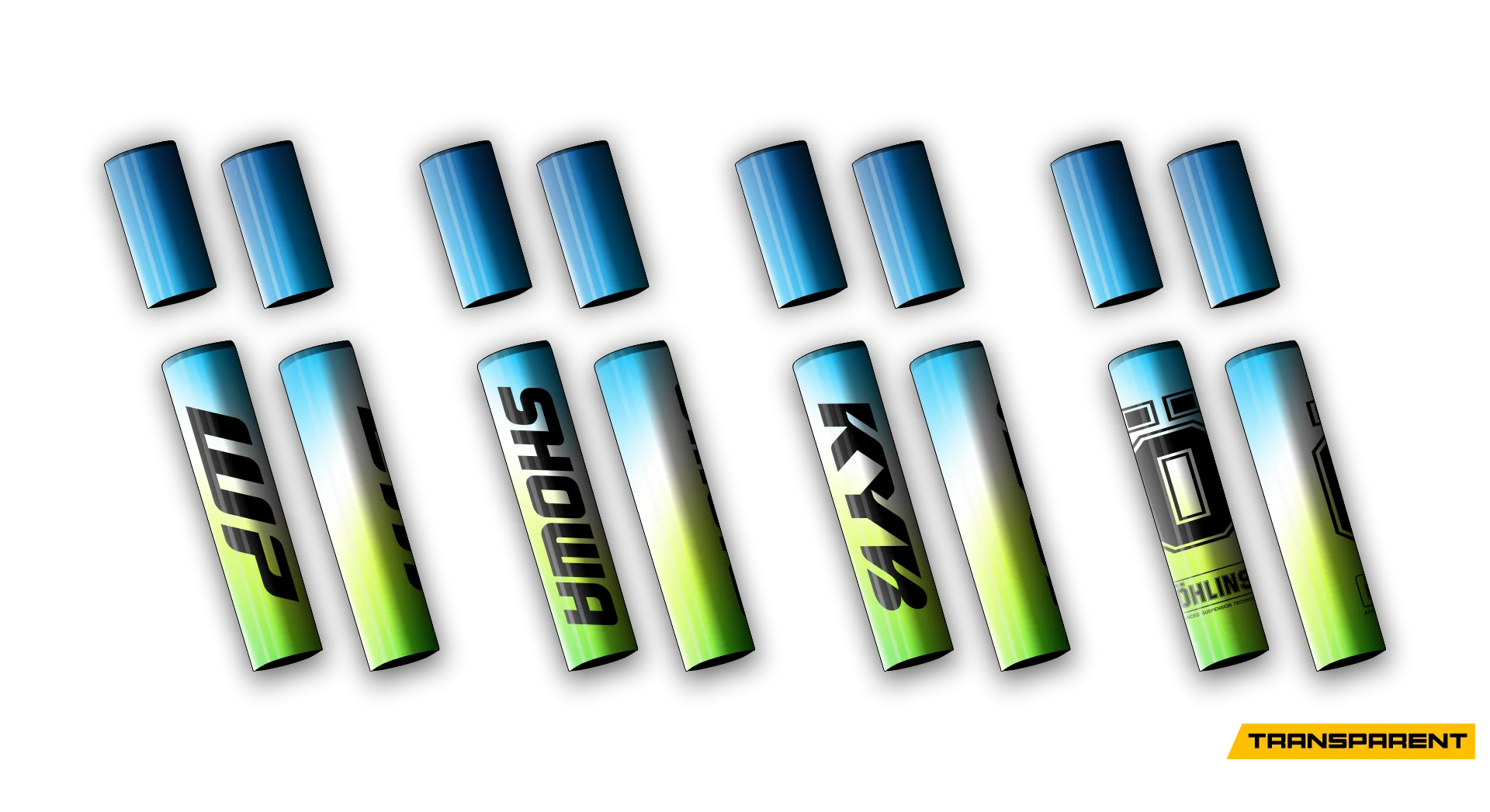 4 PCS Forks Set - Transparent - Spring