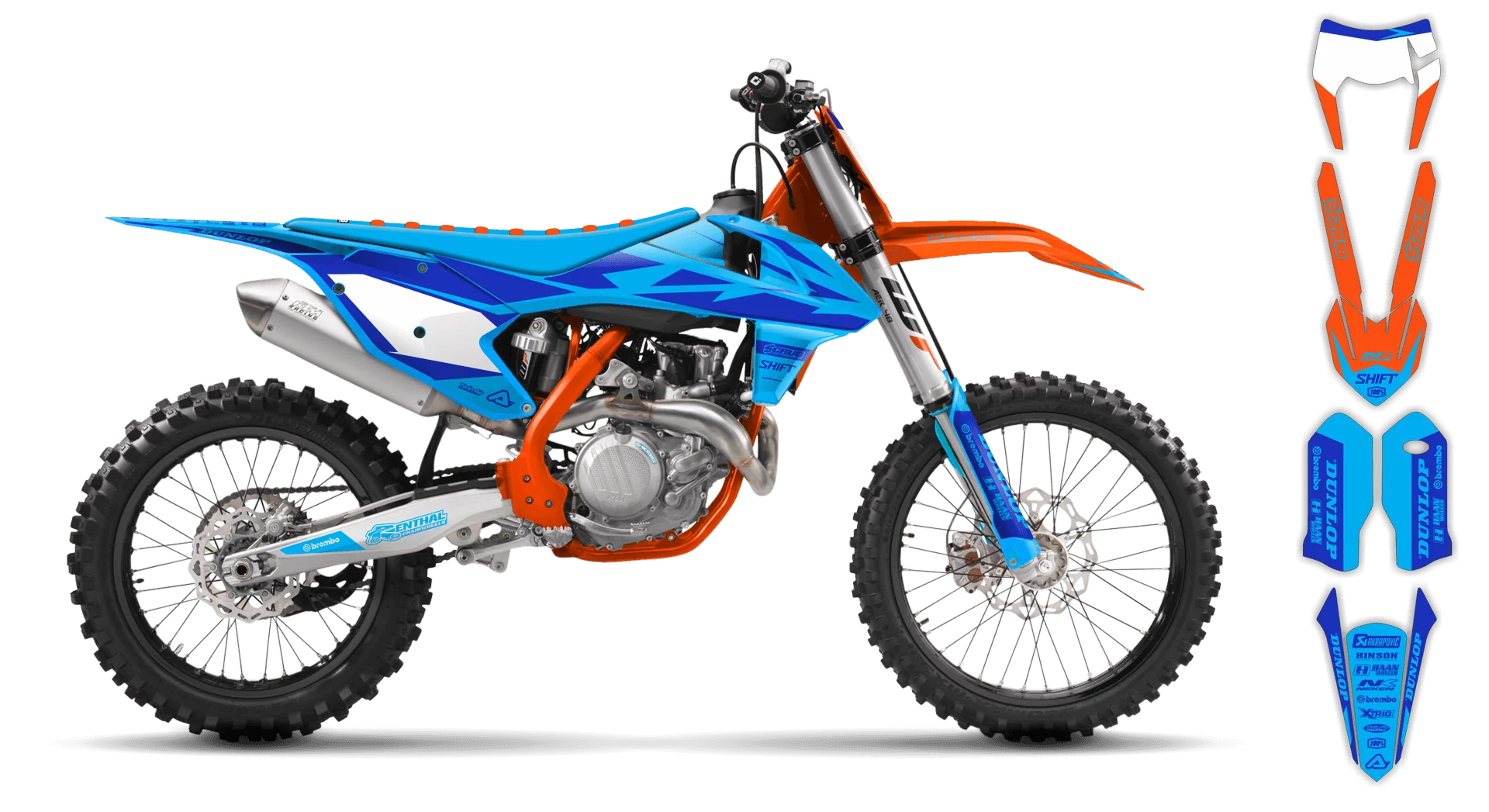 Graphics Kit - KTM - EXC EXC-F / XC-W XCF-W - 2017-2019 - SE1025 - R3