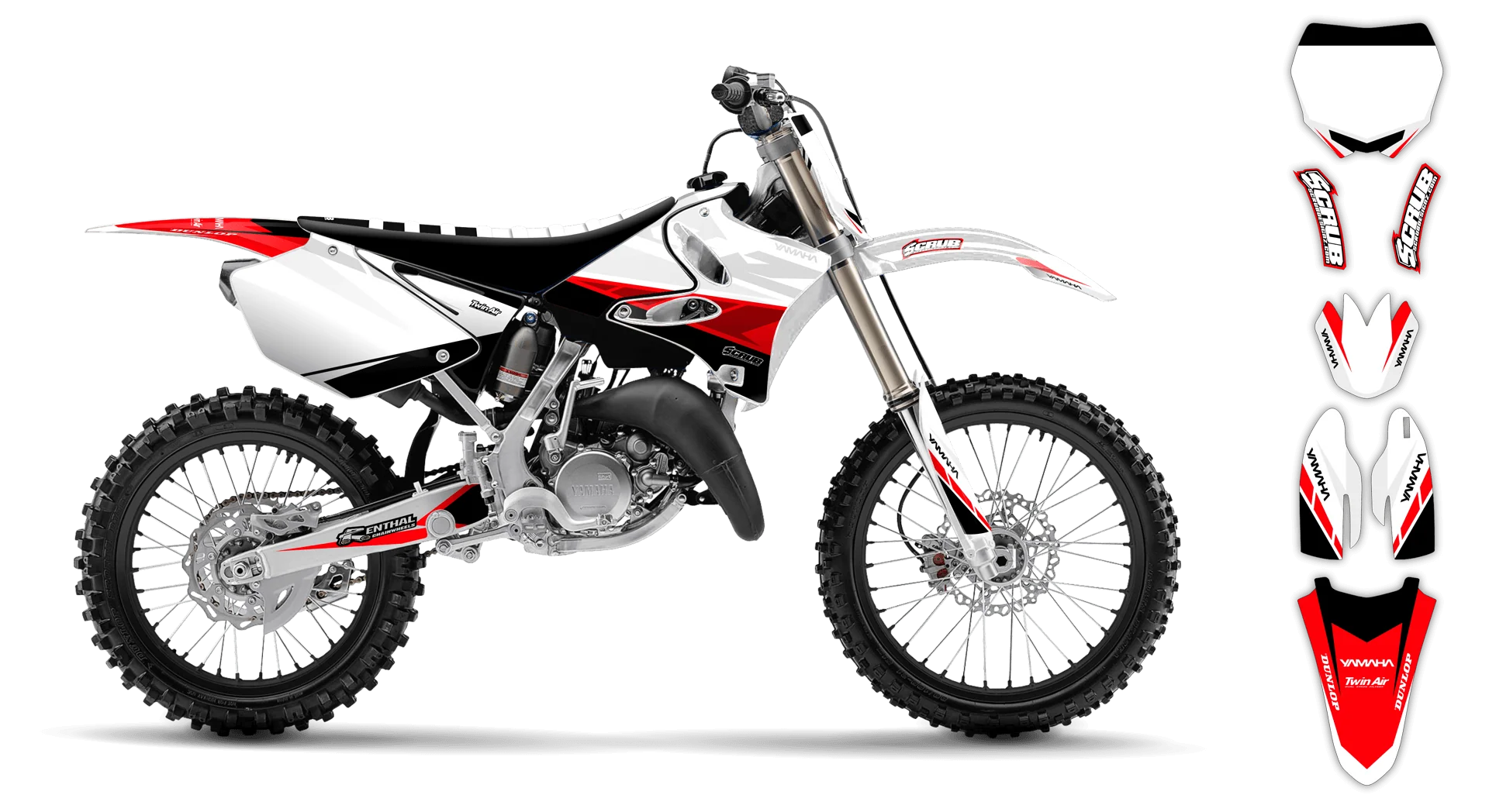 Graphics Kit - Yamaha - YZ 125 - 2000-2001 - Sukuba - R4