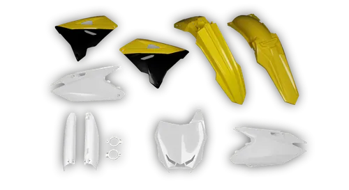 Plastics Kit - Suzuki - RM 125-250 Restyle - 2001-2003 - Full Kit - OEM