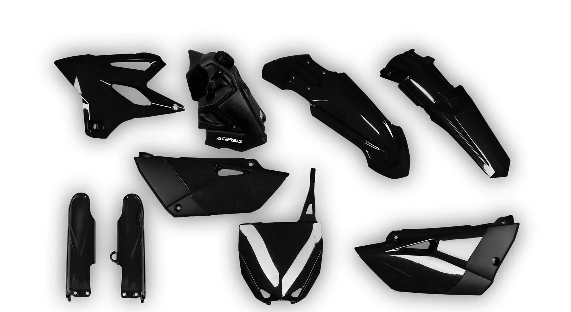 Plastics Kit - Yamaha - YZ 85 - 2019-2021 - Full Kit - Black Tank Restyle