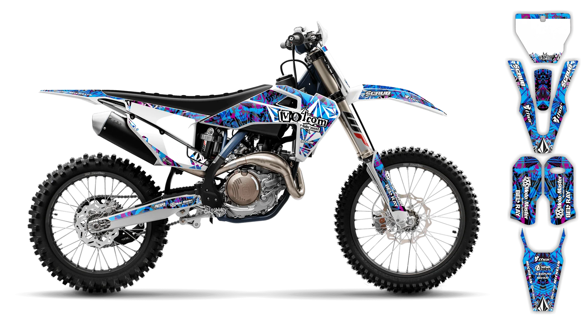 Graphics Kit - Husqvarna 14-> FS Series - 2019-2020 - Volcom - LE