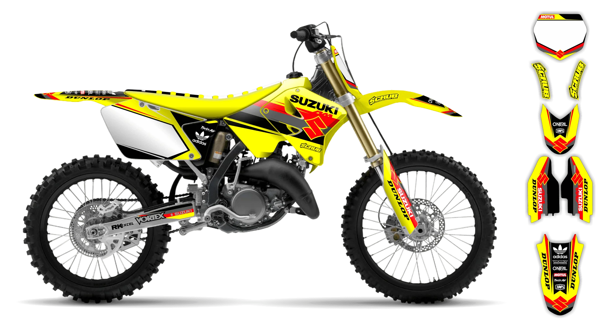 Graphics Kit - Suzuki - RM 85 Restyle - 2002-2024 - SE1013 - LE