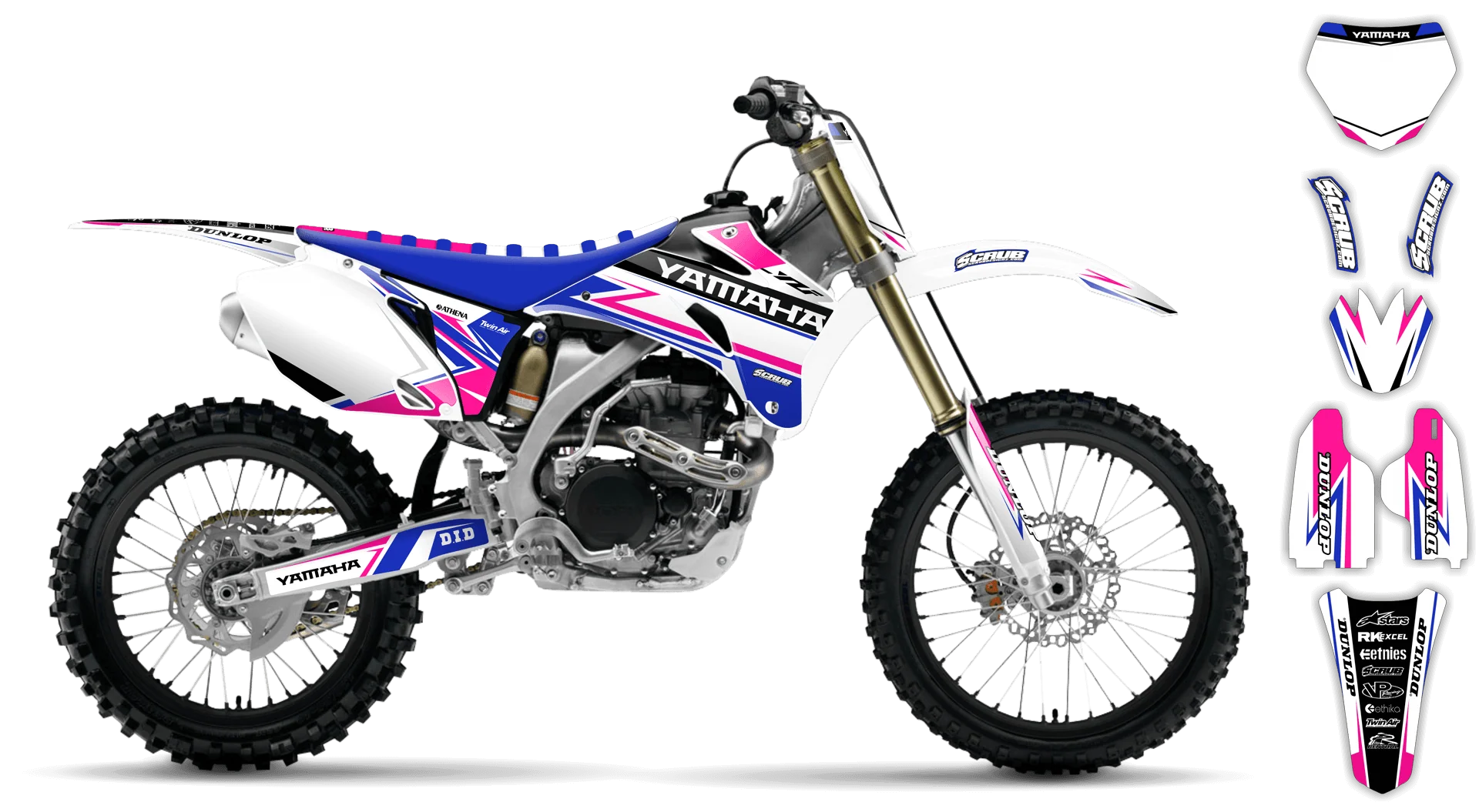 Graphics Kit - Yamaha - YZ450F - 2008-2009 - Evolution - R1