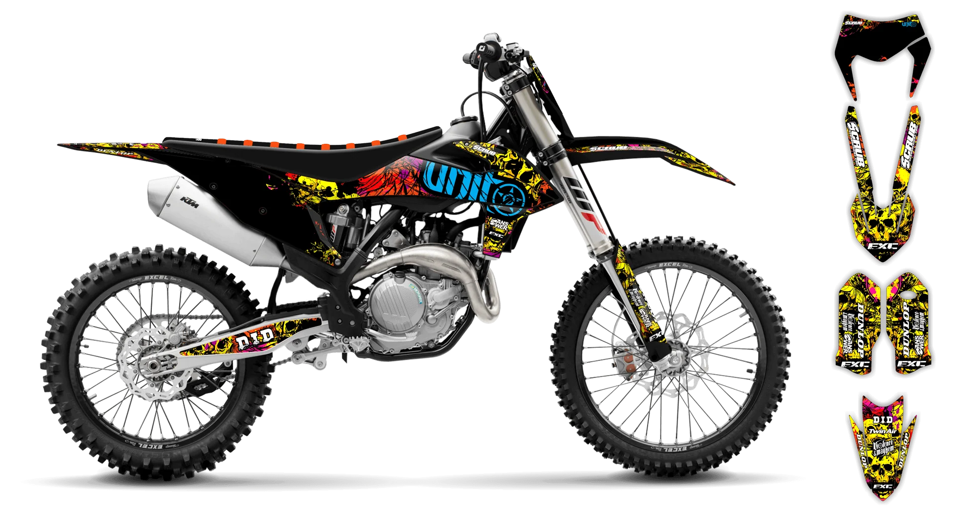 Graphics Kit - KTM - EXC EXC-F / XC-W XCF-W - 2020-2023 - Wasabi - LE