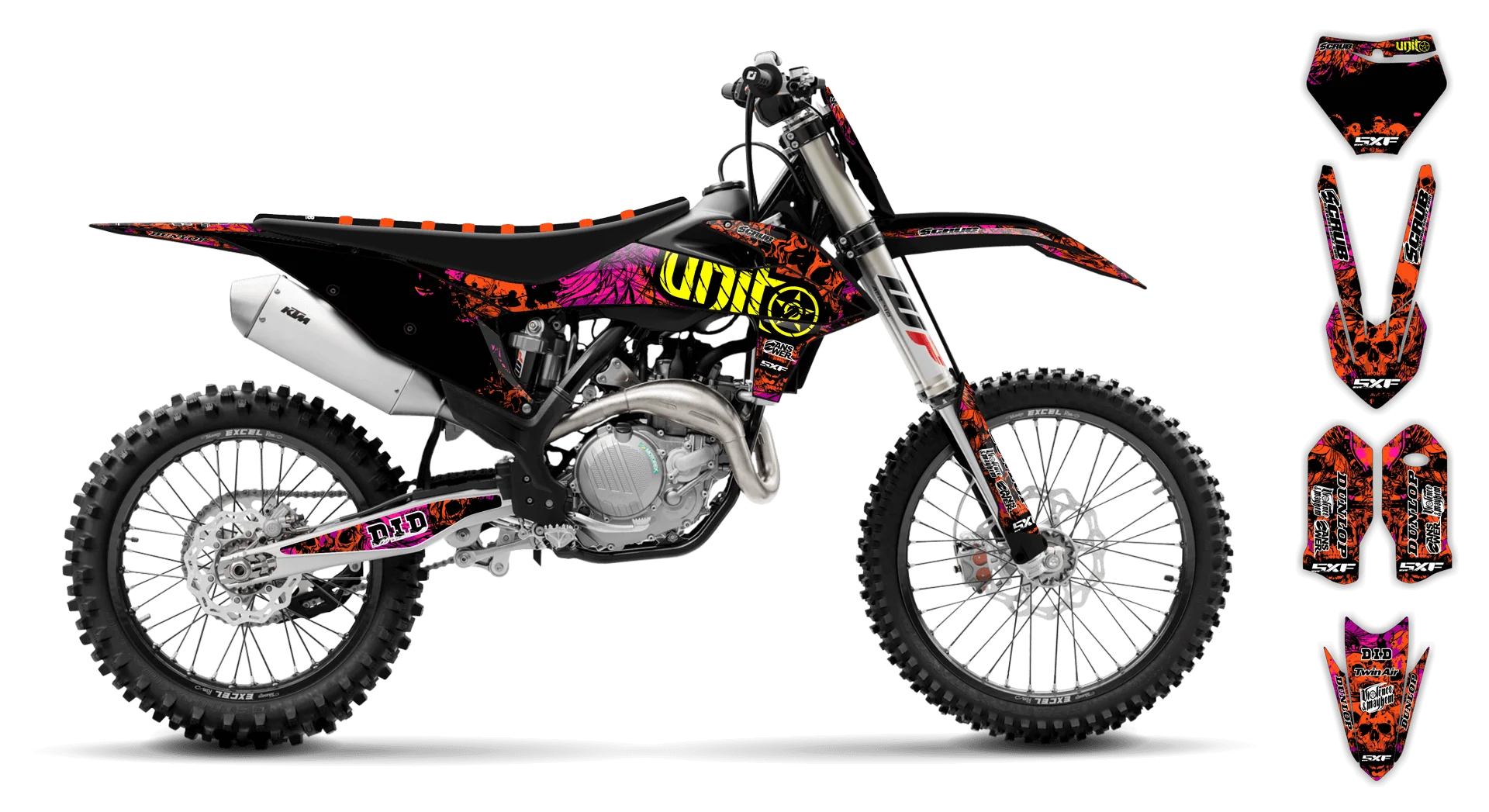 Graphics Kit - KTM - SX SX-F / XC XC-F - 2019-2022 - Wasabi - R1