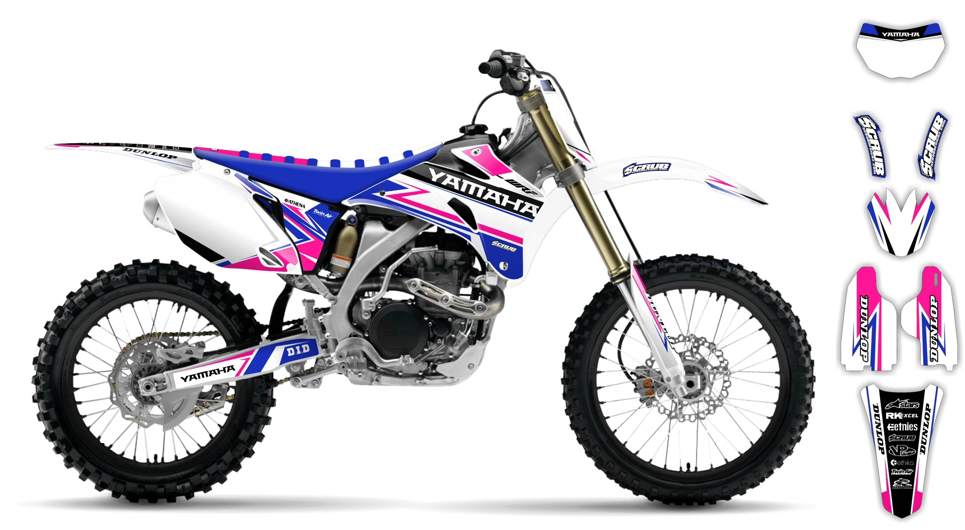 Graphics Kit - Yamaha - WR450F - 2007-2011 - Evolution - R1
