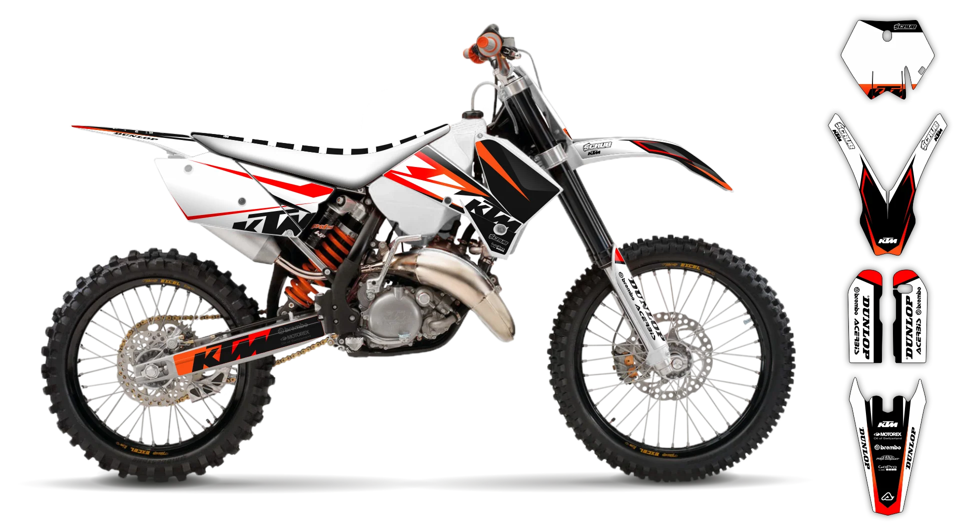 Graphics Kit - KTM - SX SX-F / XC XC-F - 2005-2006 - K16 - LE