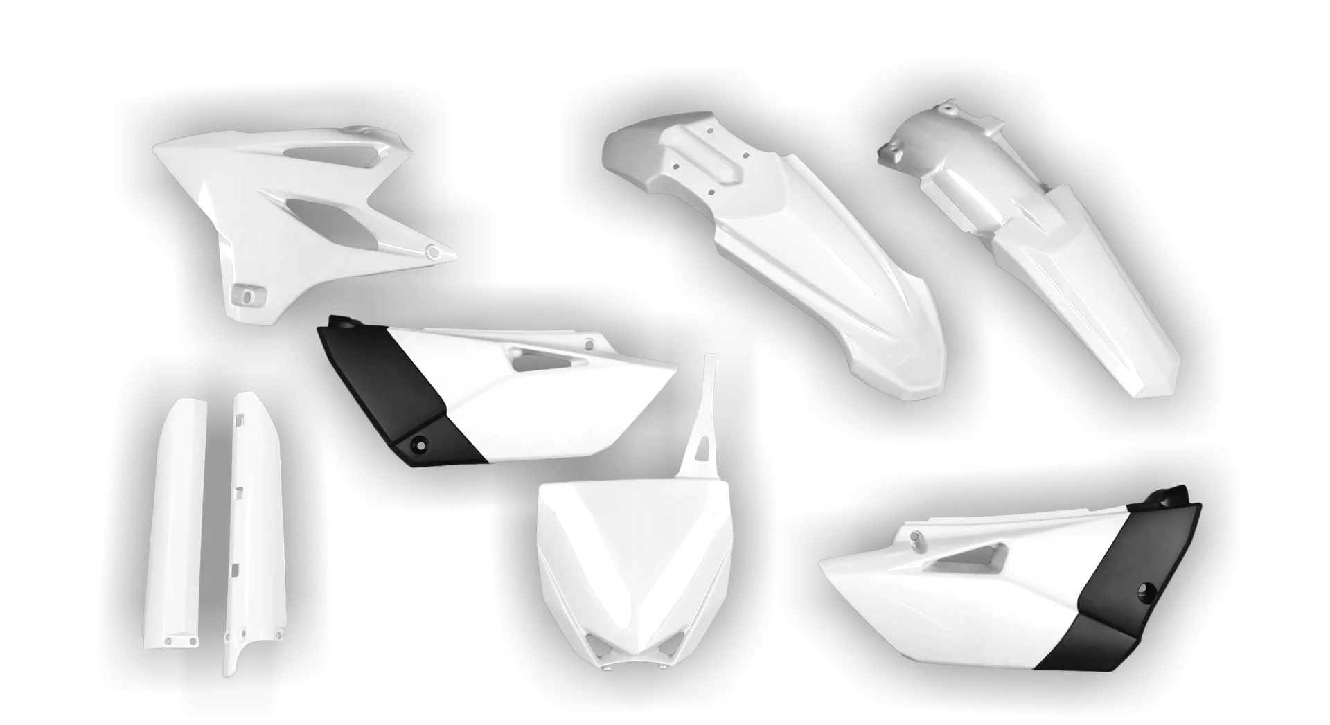 Plastics Kit - Yamaha - YZ 85 - 2002-2014 - Full Kit - White Restyle