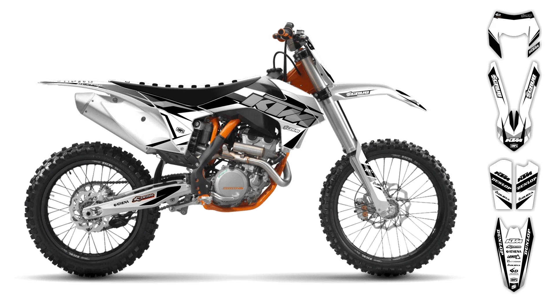 Graphics Kit - KTM - EXC EXC-F / XC-W XCF-W - 2004 - K1 - R3