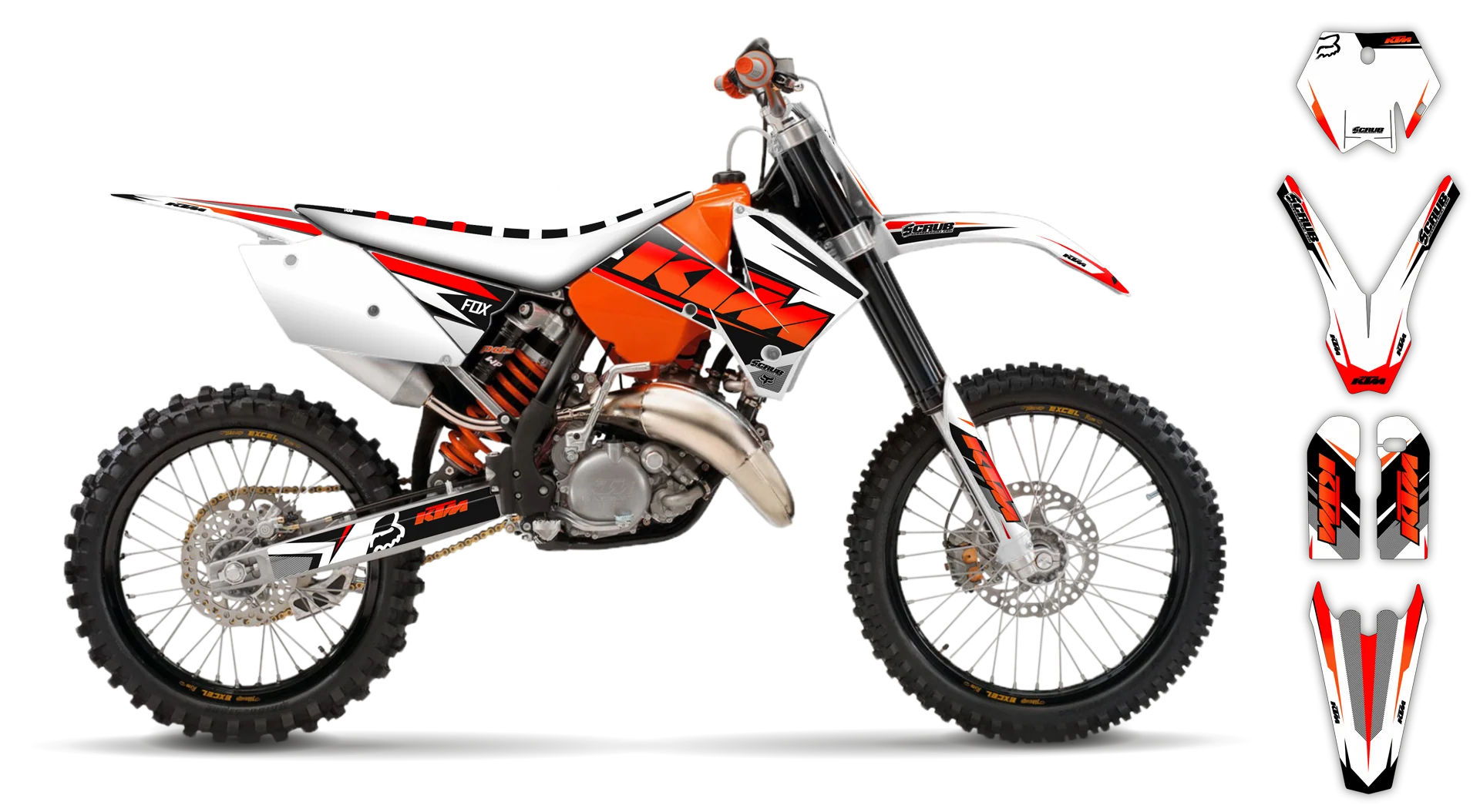 Graphics Kit - KTM - SX SX-F / XC XC-F - 2005-2006 - K14 - R1
