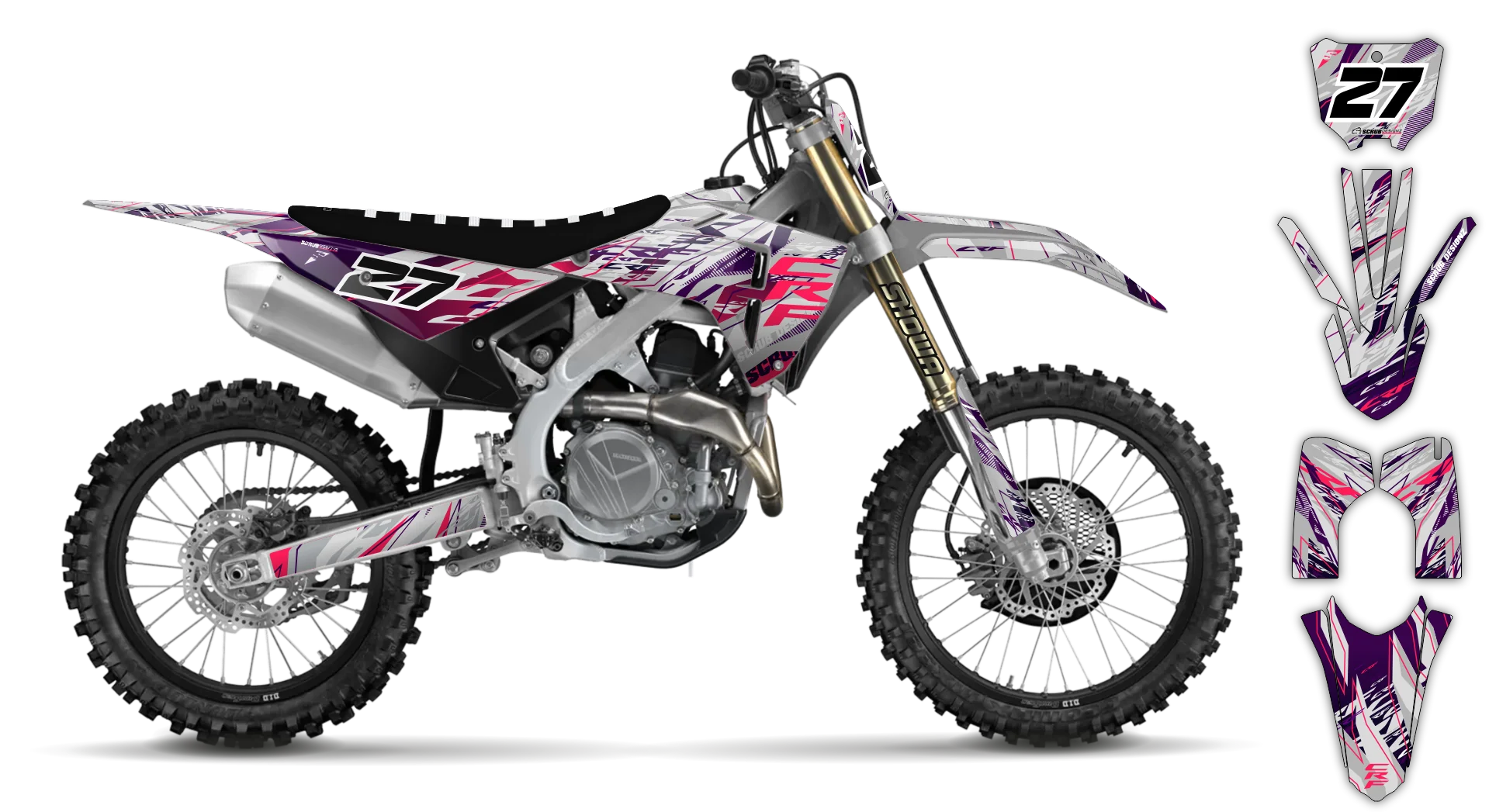 Graphics Kit - Honda - CRF 450R - 2013-2016 - Slasher - R5
