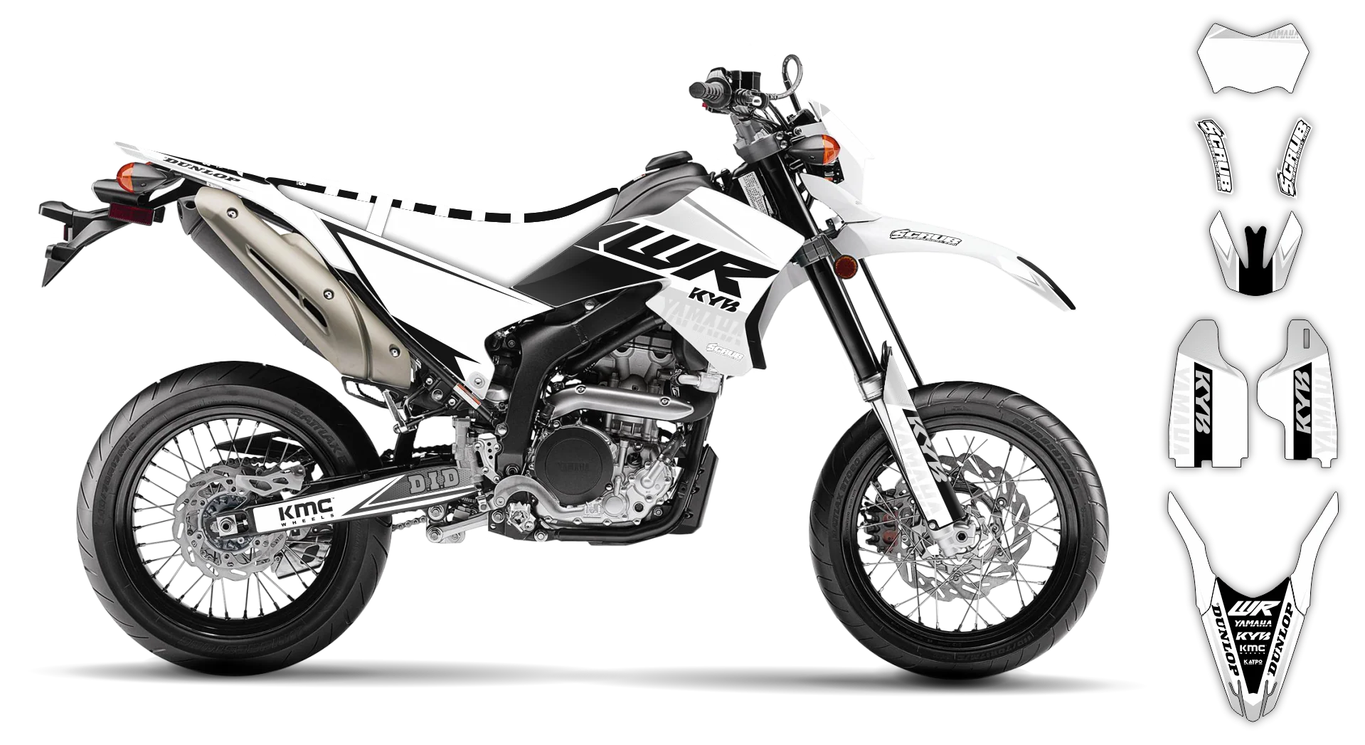 Graphics Kit - Yamaha - WR 250X - 2007-2022 - Discovery - R1