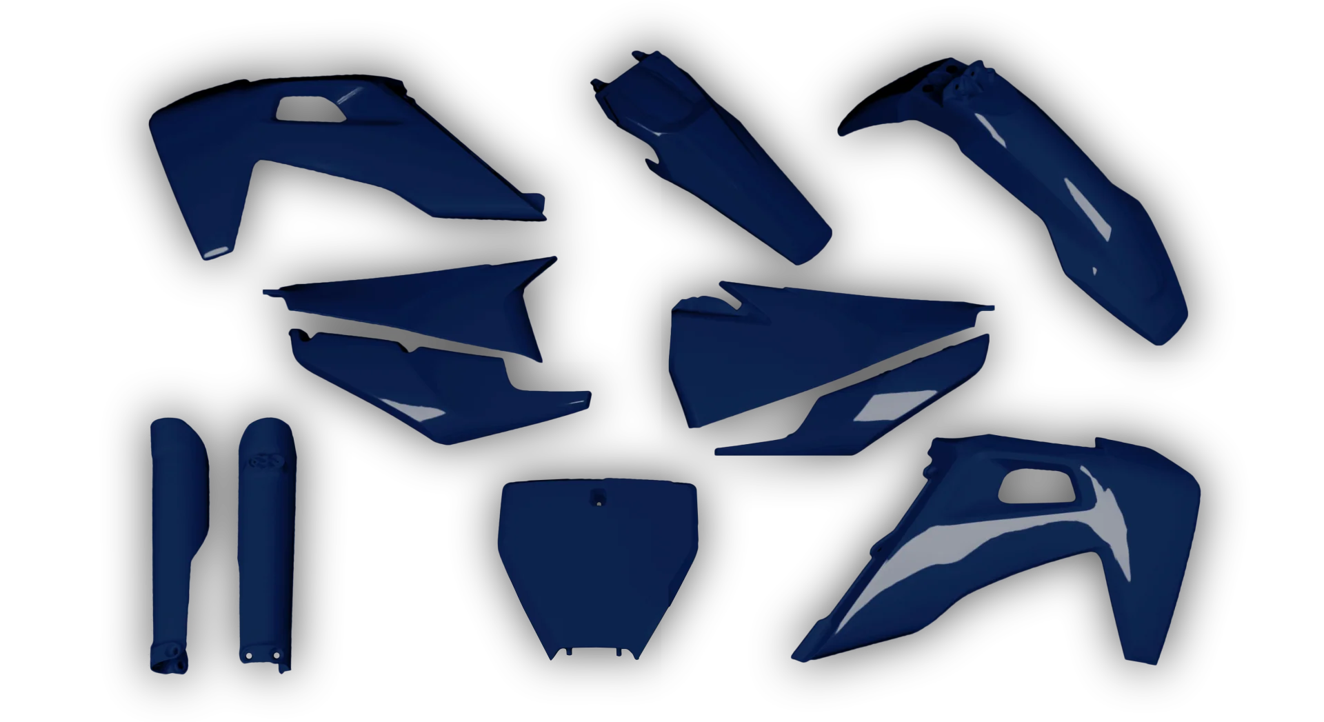 Plastics Kit - Husqvarna 14-> TC-FC-FX Series - 2019-2022 - Full Kit - Dark Blue