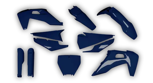 Plastics Kit - Husqvarna 14-> TC-FC-FX Series - 2019-2022 - Full Kit - Dark Blue