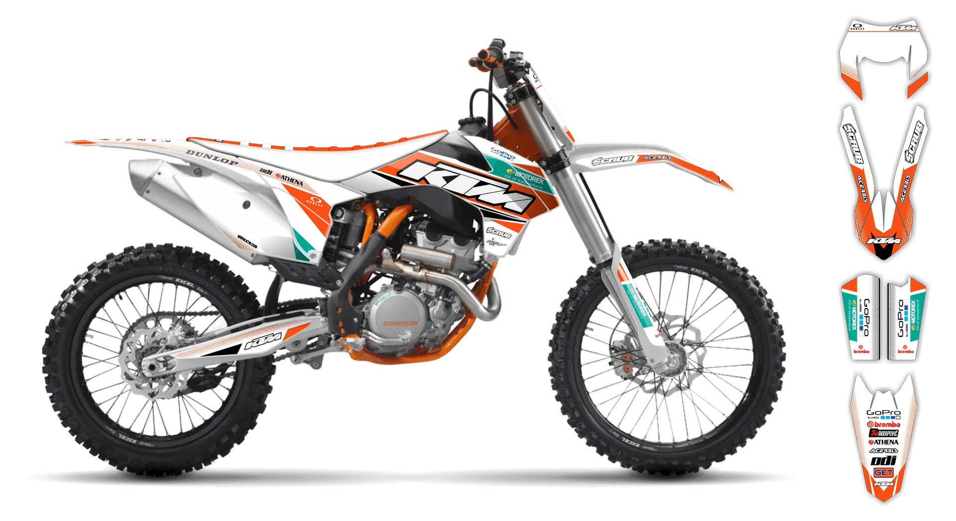 Graphics Kit - KTM - EXC EXC-F / XC-W XCF-W - 2004 - K11 - R2