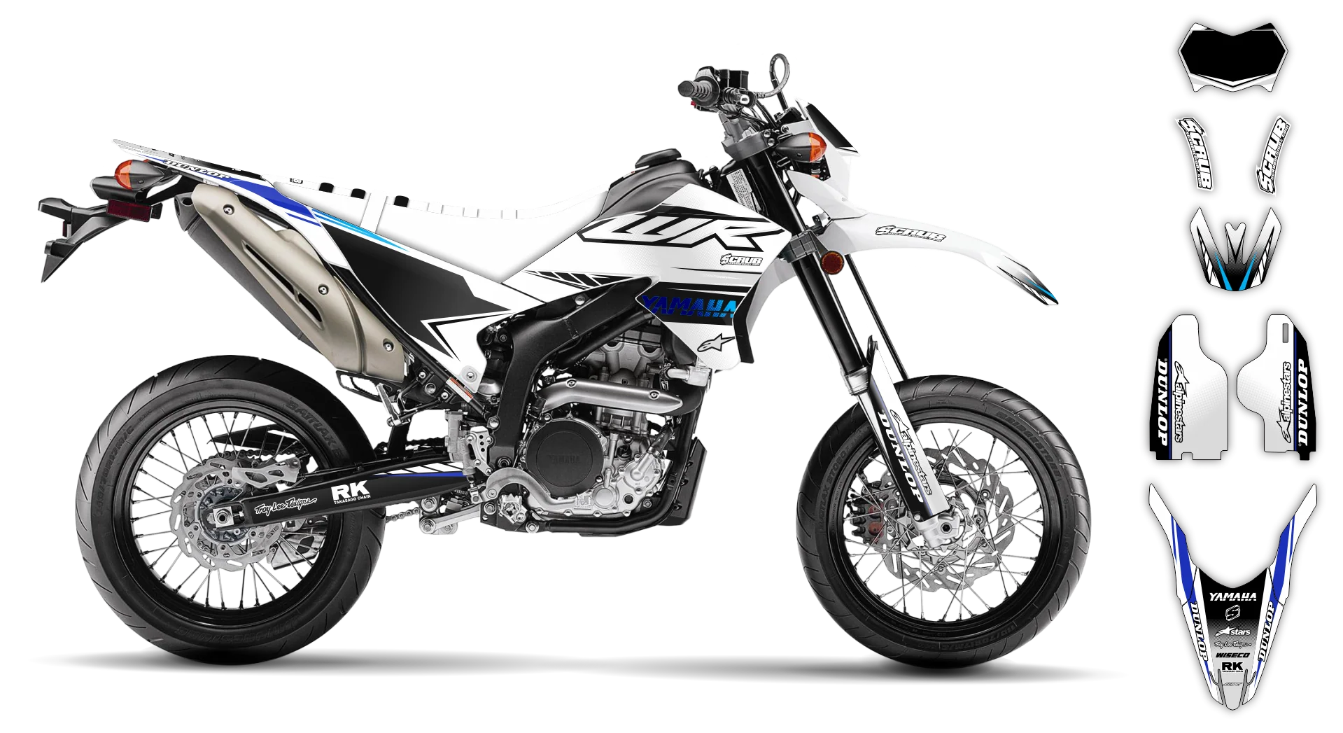 Graphics Kit - Yamaha - WR 250X - 2007-2022 - Boognish - R1