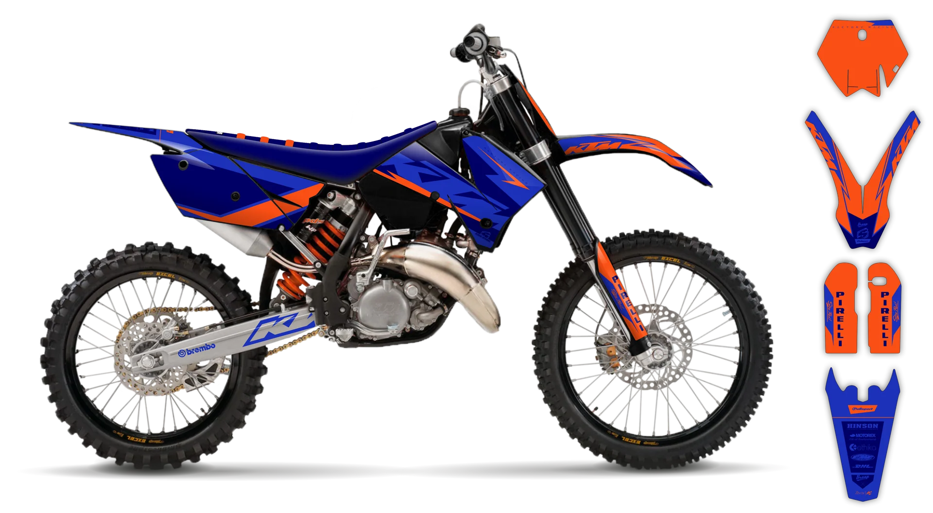 Graphics Kit - KTM - SX SX-F / XC XC-F - 2005-2006 - K18 - R1
