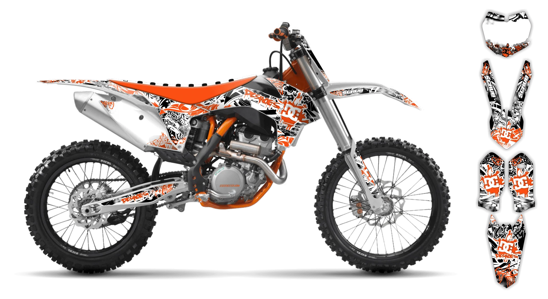 Graphics Kit - KTM - SX SX-F / XC XC-F - 2011-2012 - Attack - LE