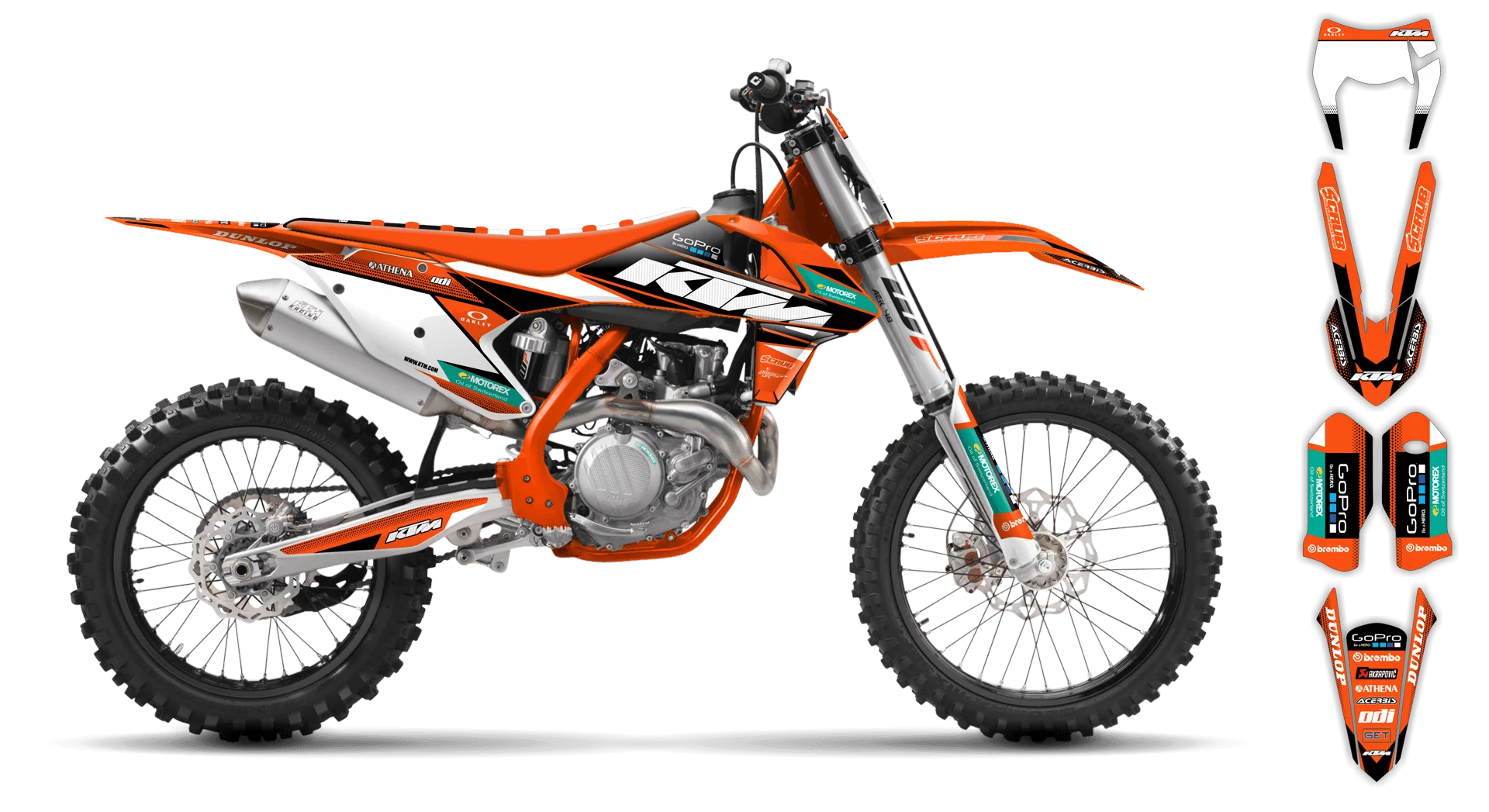 Graphics Kit - KTM - EXC EXC-F / XC-W XCF-W - 2017-2019 - K11 - LE