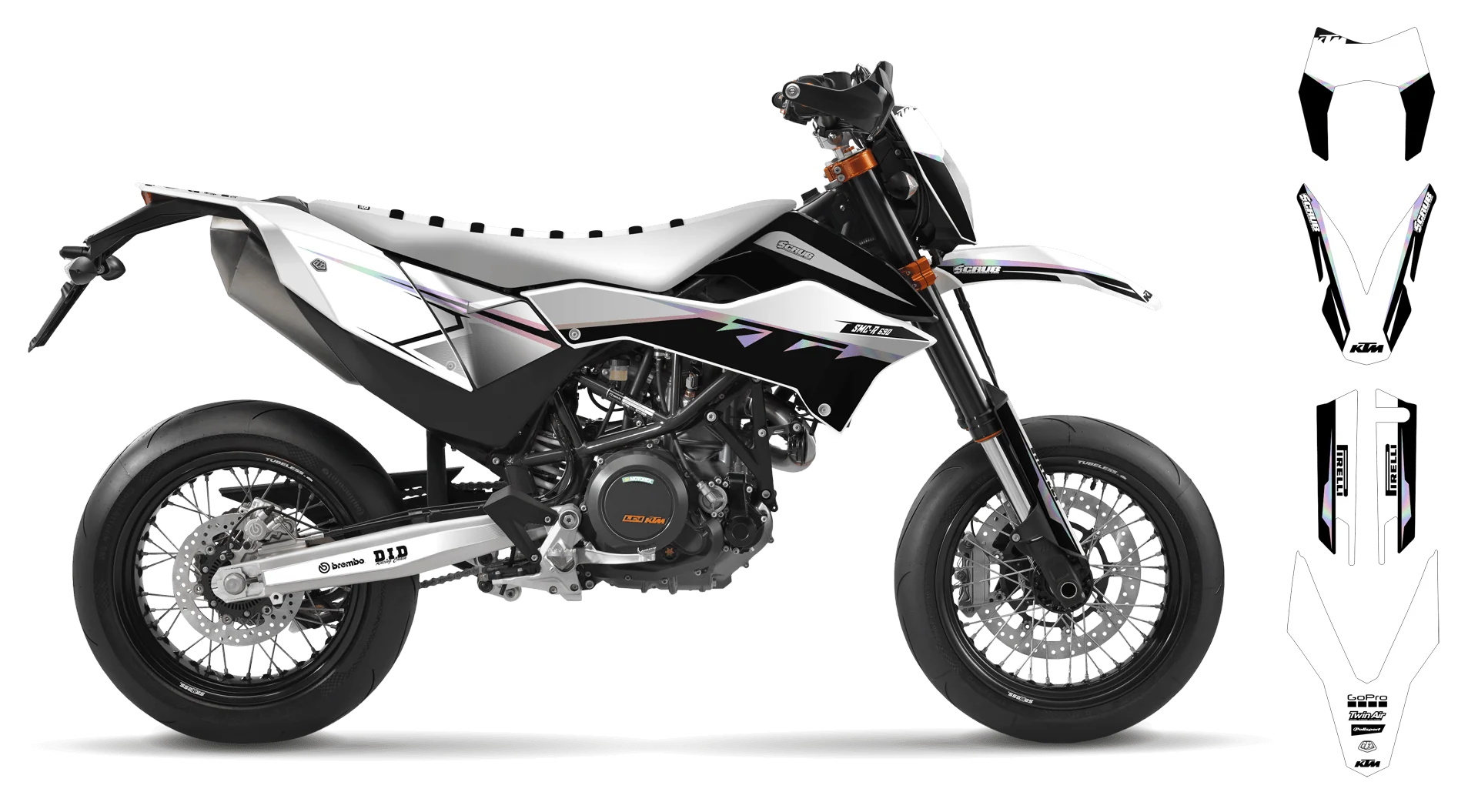 Graphics Kit - KTM - ENDURO 690R - 2012-2018 - Shift - R1