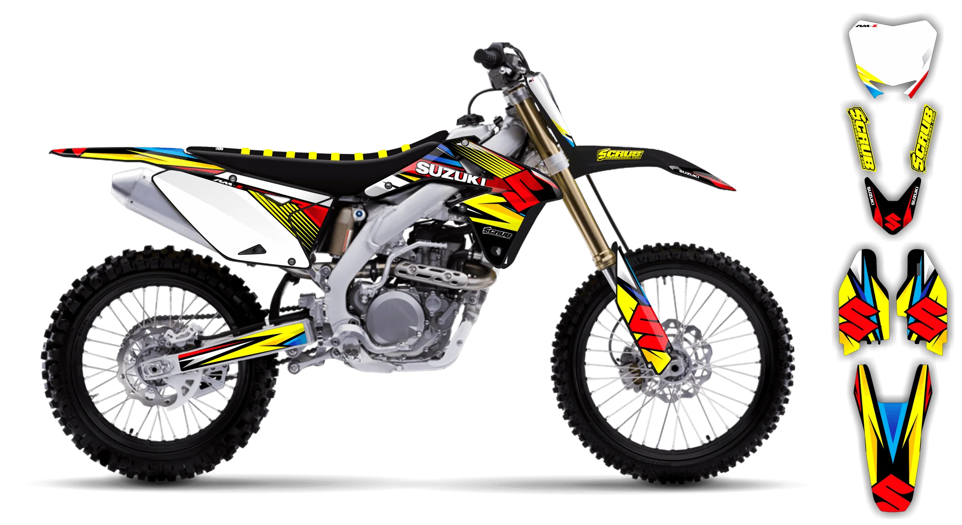 Graphics Kit - Suzuki - RMZ 450 - 2005-2006 - SE1020 - ST